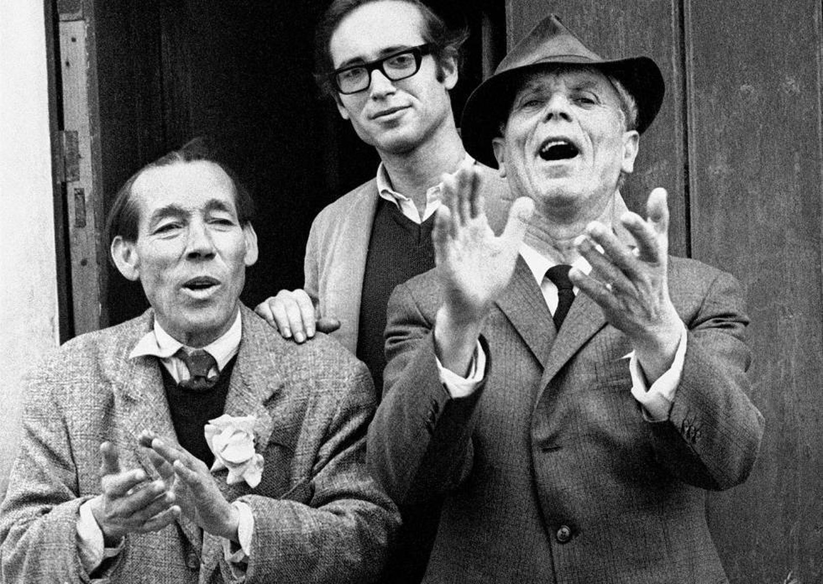 Diego del Gastor con el fotógrafo Steve Kahn y Joselero.