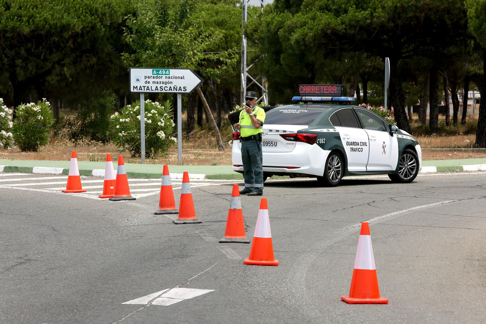 Las consecuencias del incendio en Mazagón