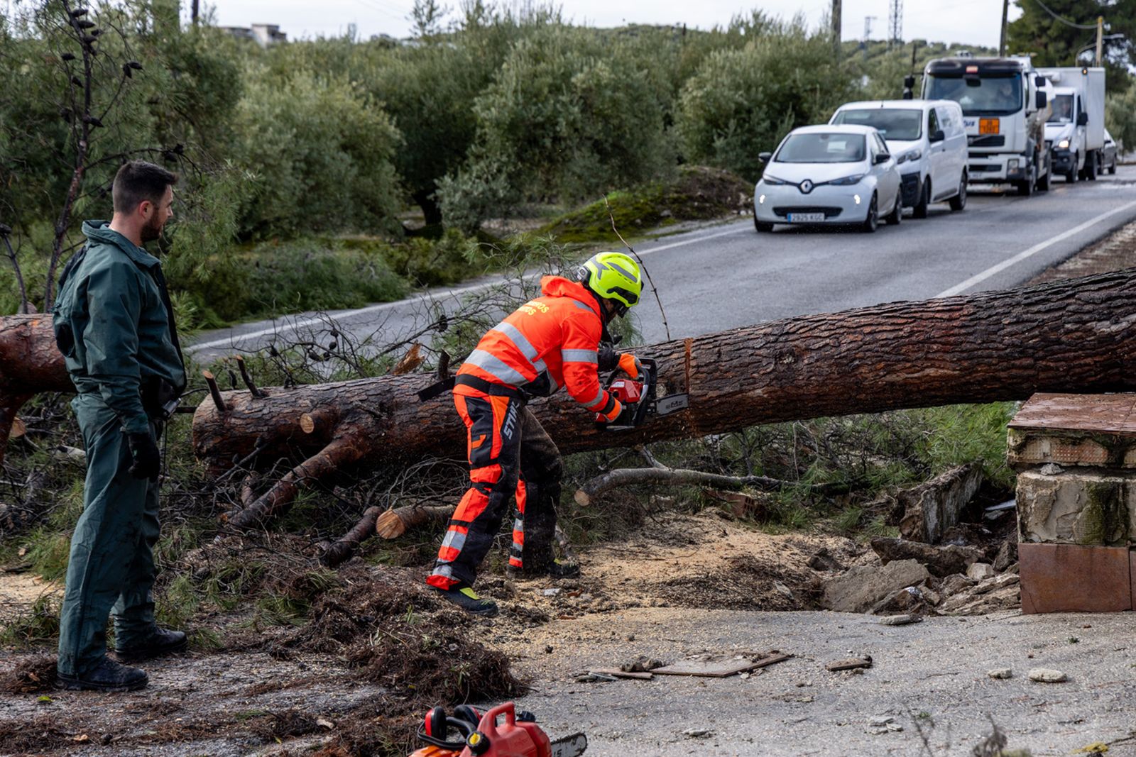 Así queda Monte Lope Álvarez después de la tromba de agua caída