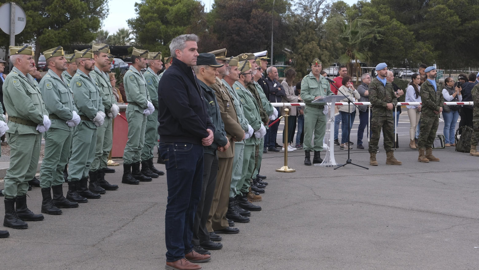 Imágenes de la salida del segundo contingente de La Legión con destino el Líbano