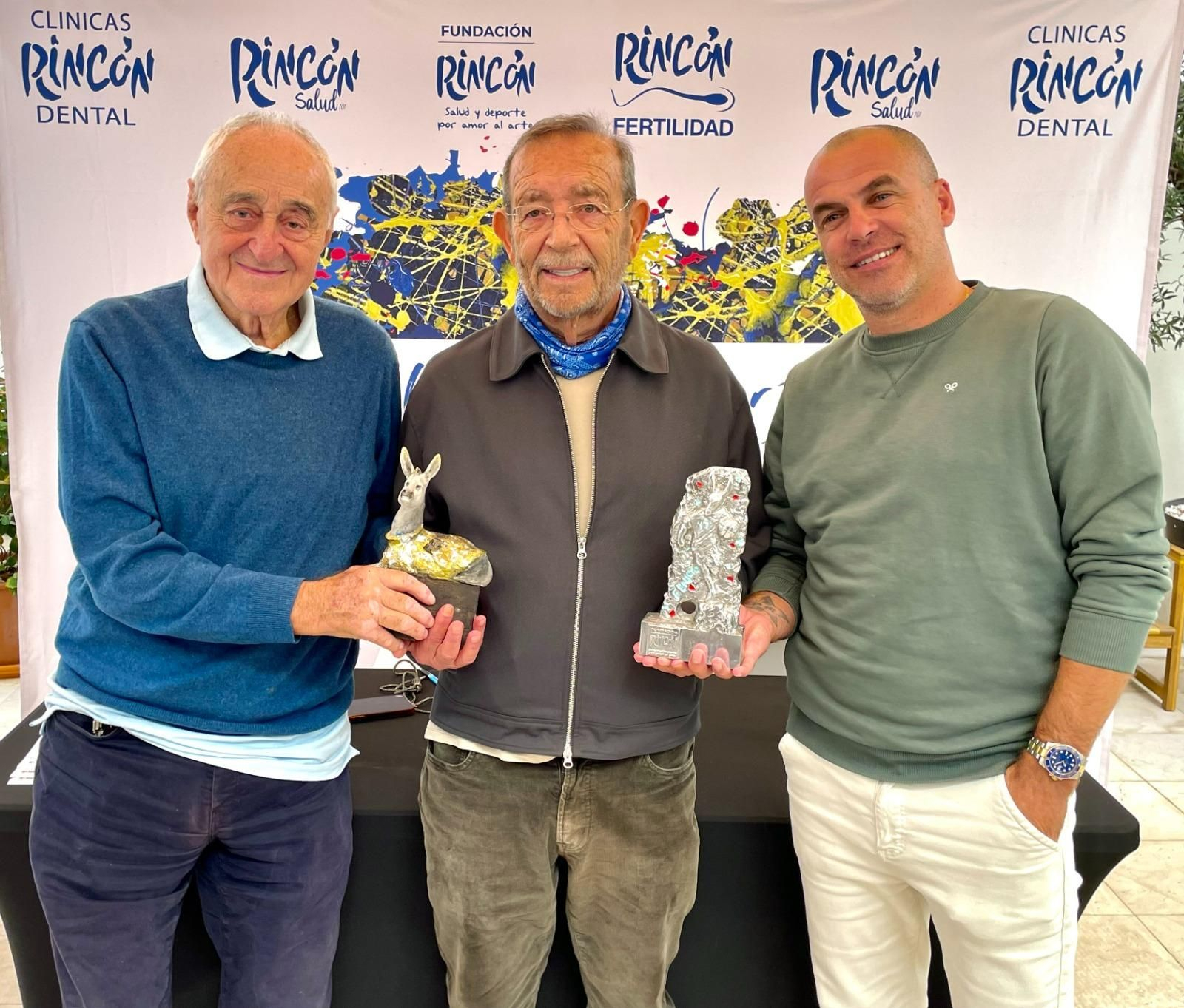 Pepe Laso, Manolo Rincón y Sergio Duda.