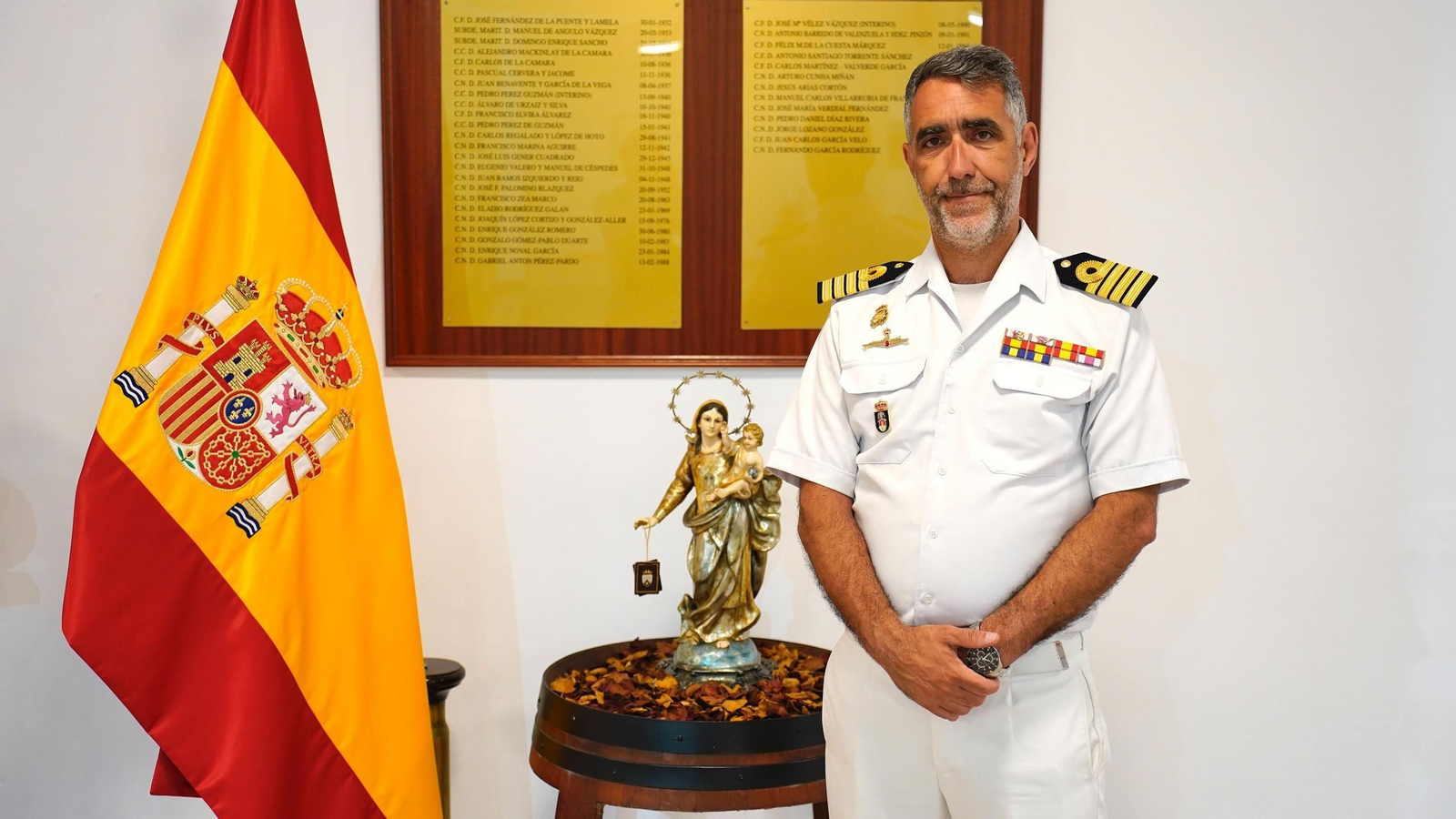 Entrevista con el comandante naval Fernando García, en la sede la comandancia de Algeciras