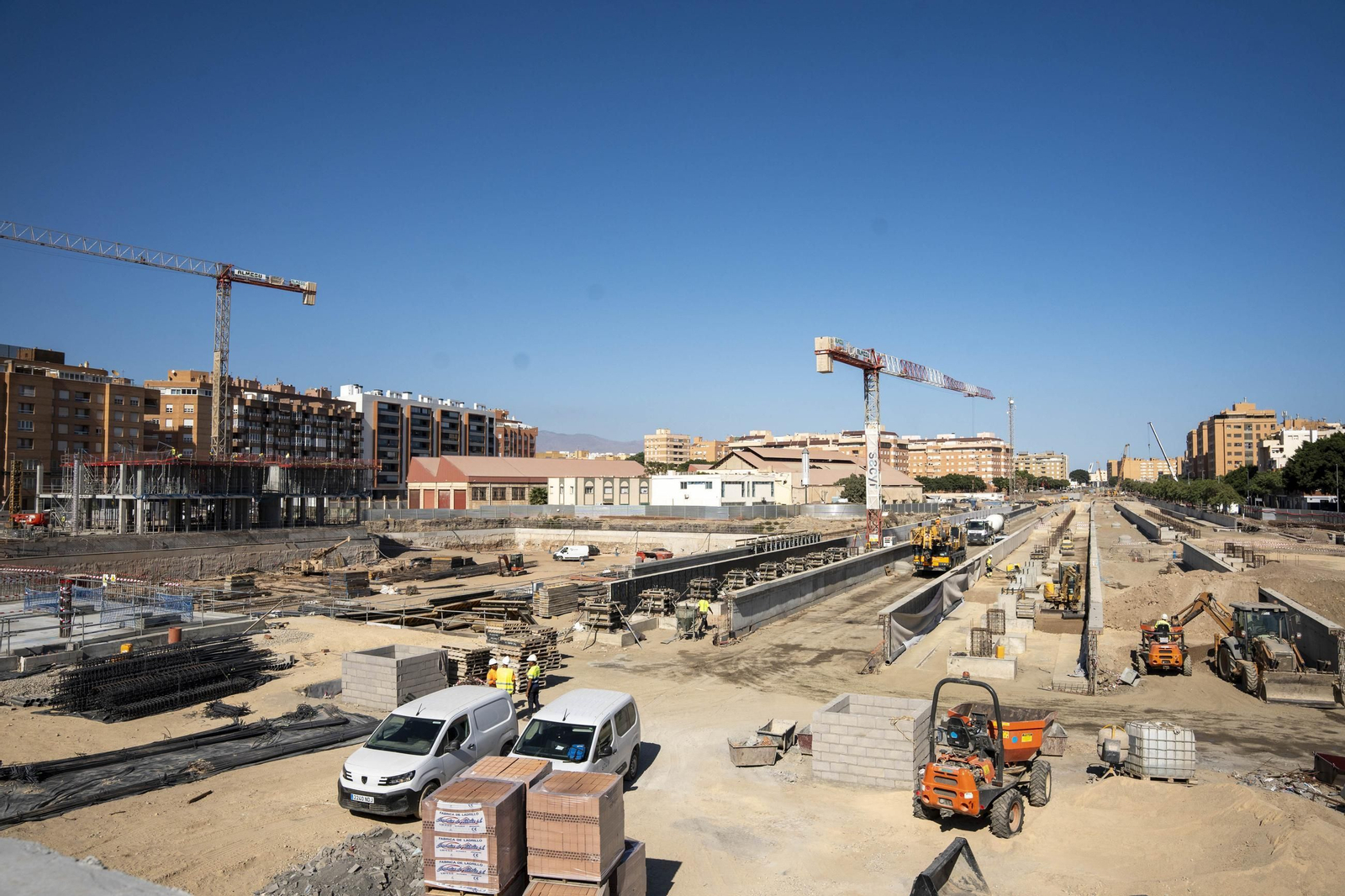 Las mejores imágenes de las obras de integración ferroviaria en Almería