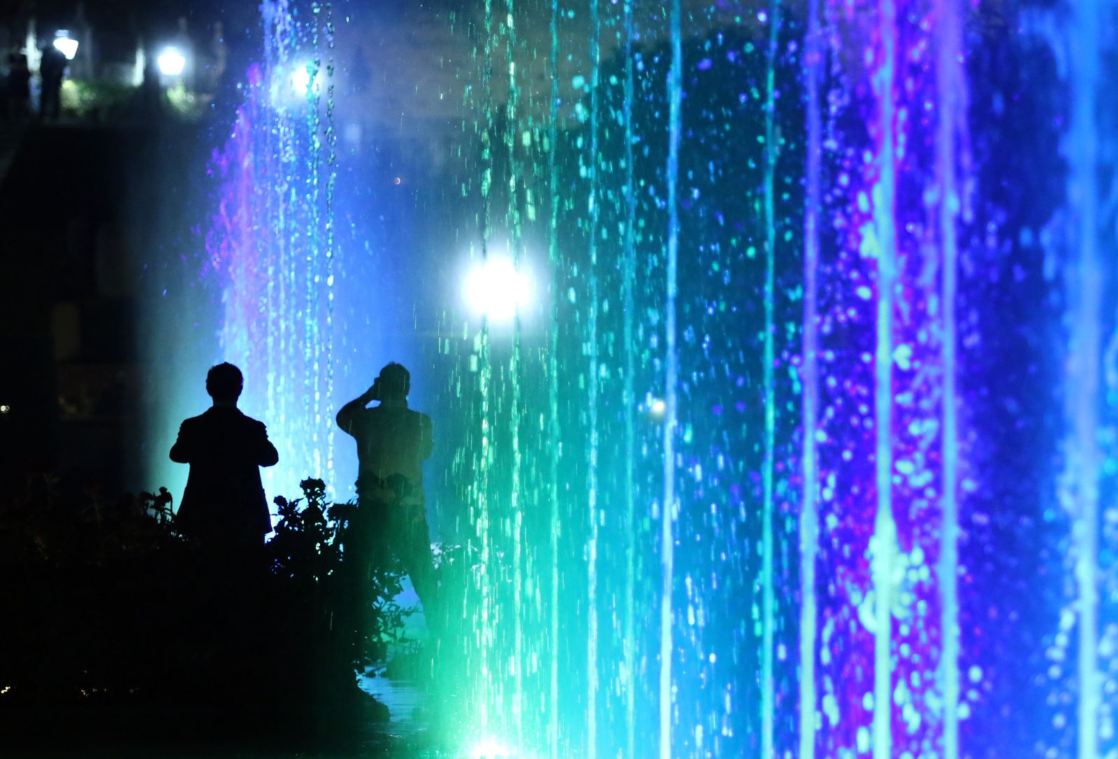 Espectáculo de luz y sonido en el Alcázar de los Reyes Cristianos.