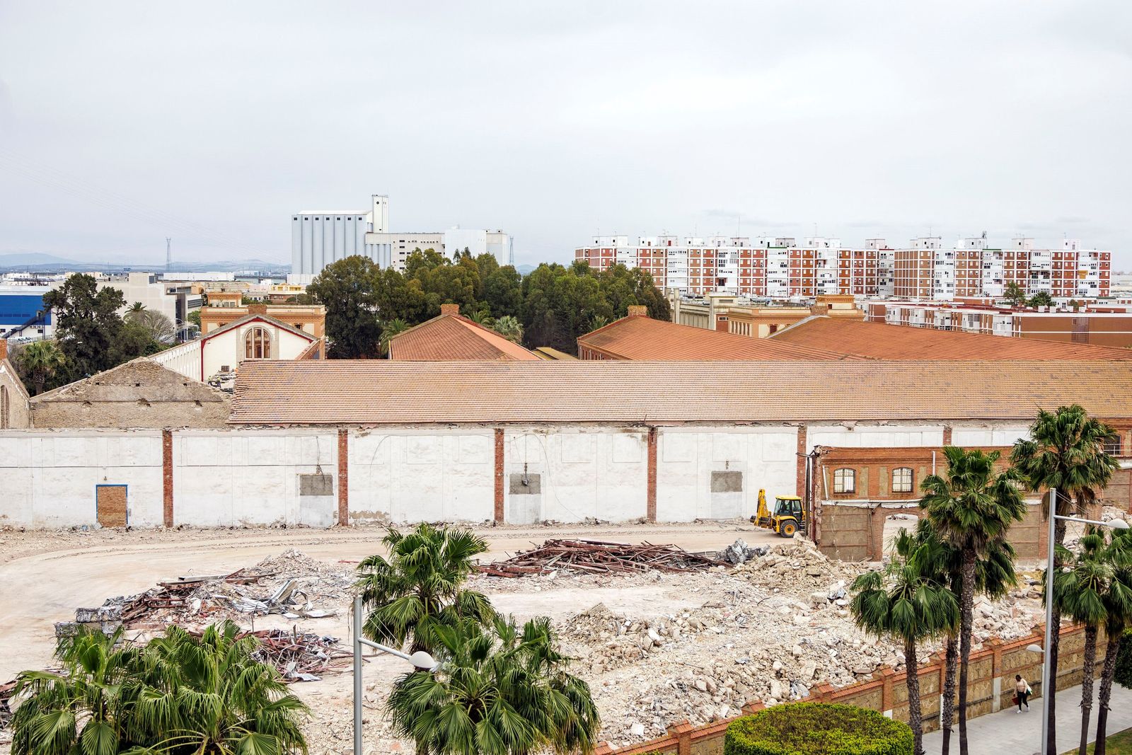 Espacio de los depósitos de tabaco, donde se levantará la promoción de Procasa.