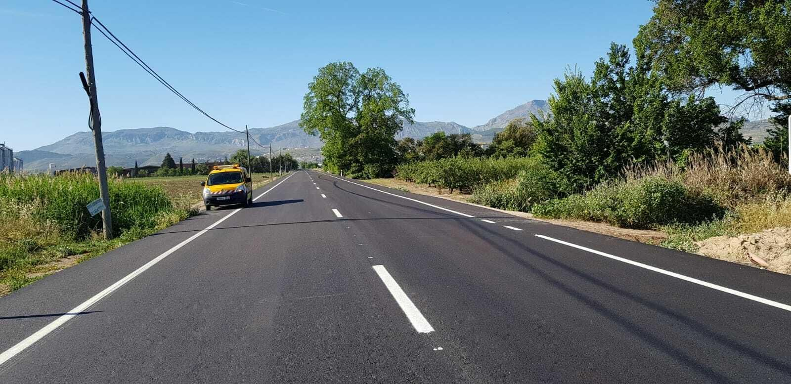 La carretera A-7281 en Antequera