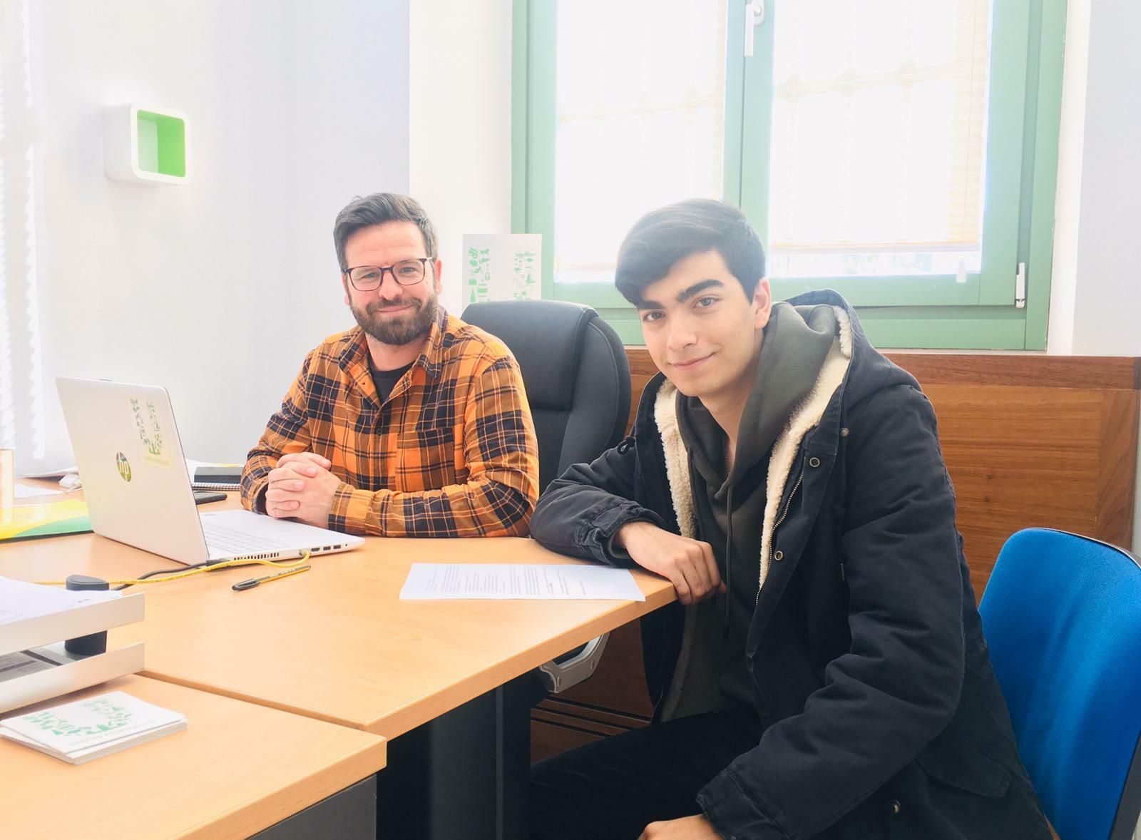 Javier Botella junto a Carlos Ortiz.