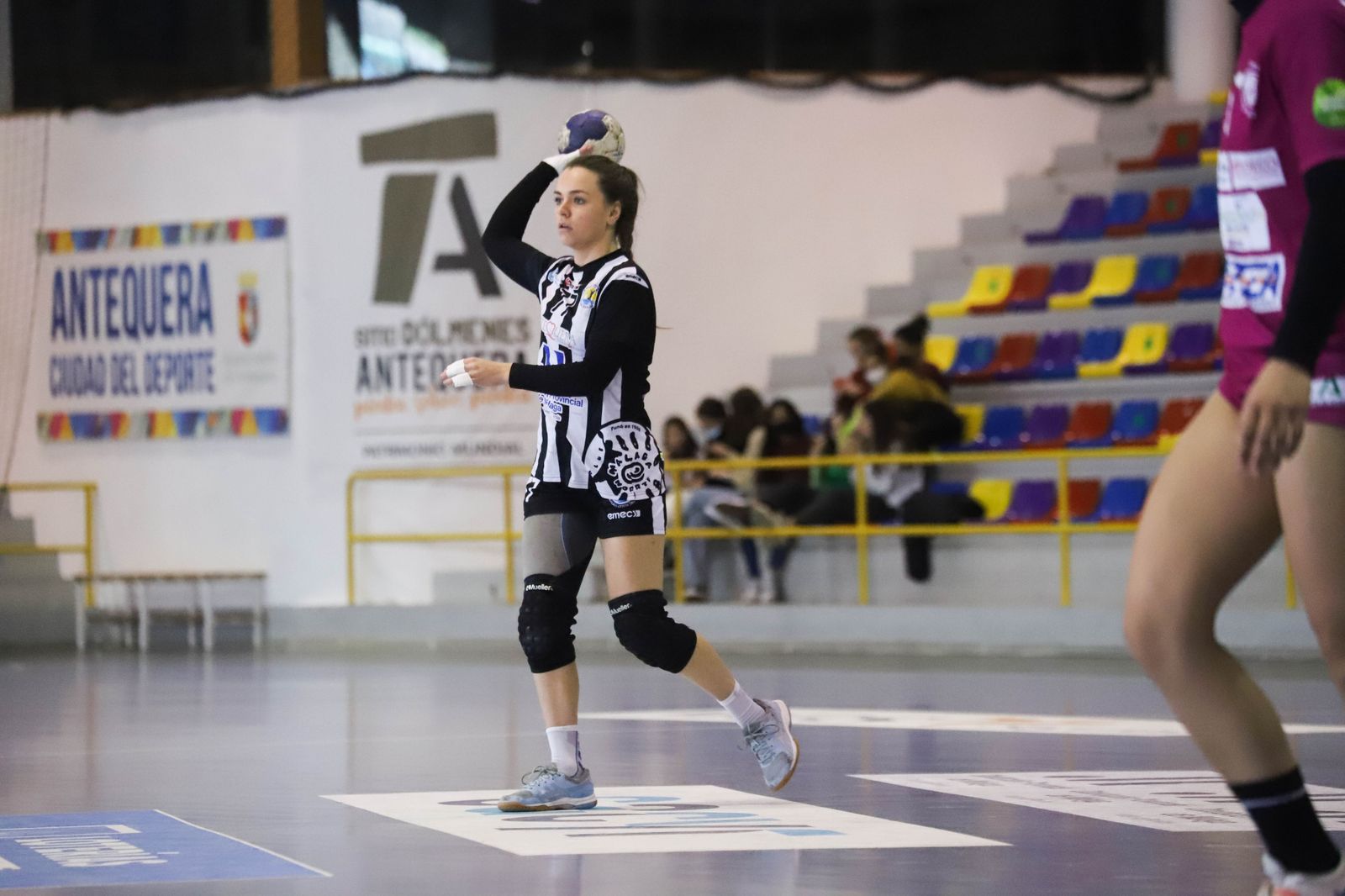 Natasha Cabero, durante un partido.