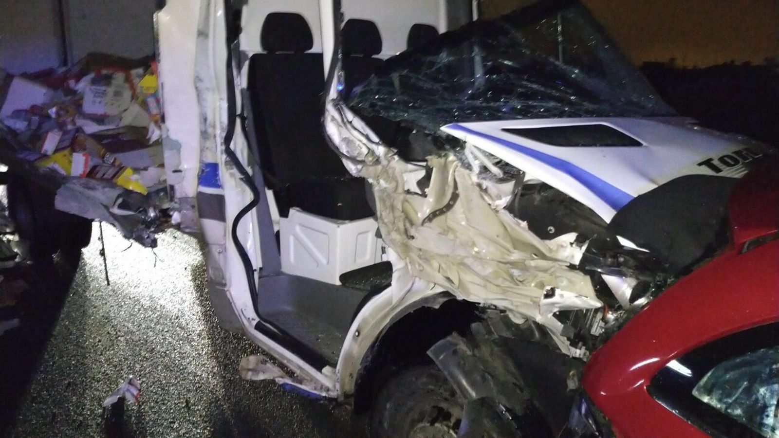 Estado en el que quedaron los vehículos.