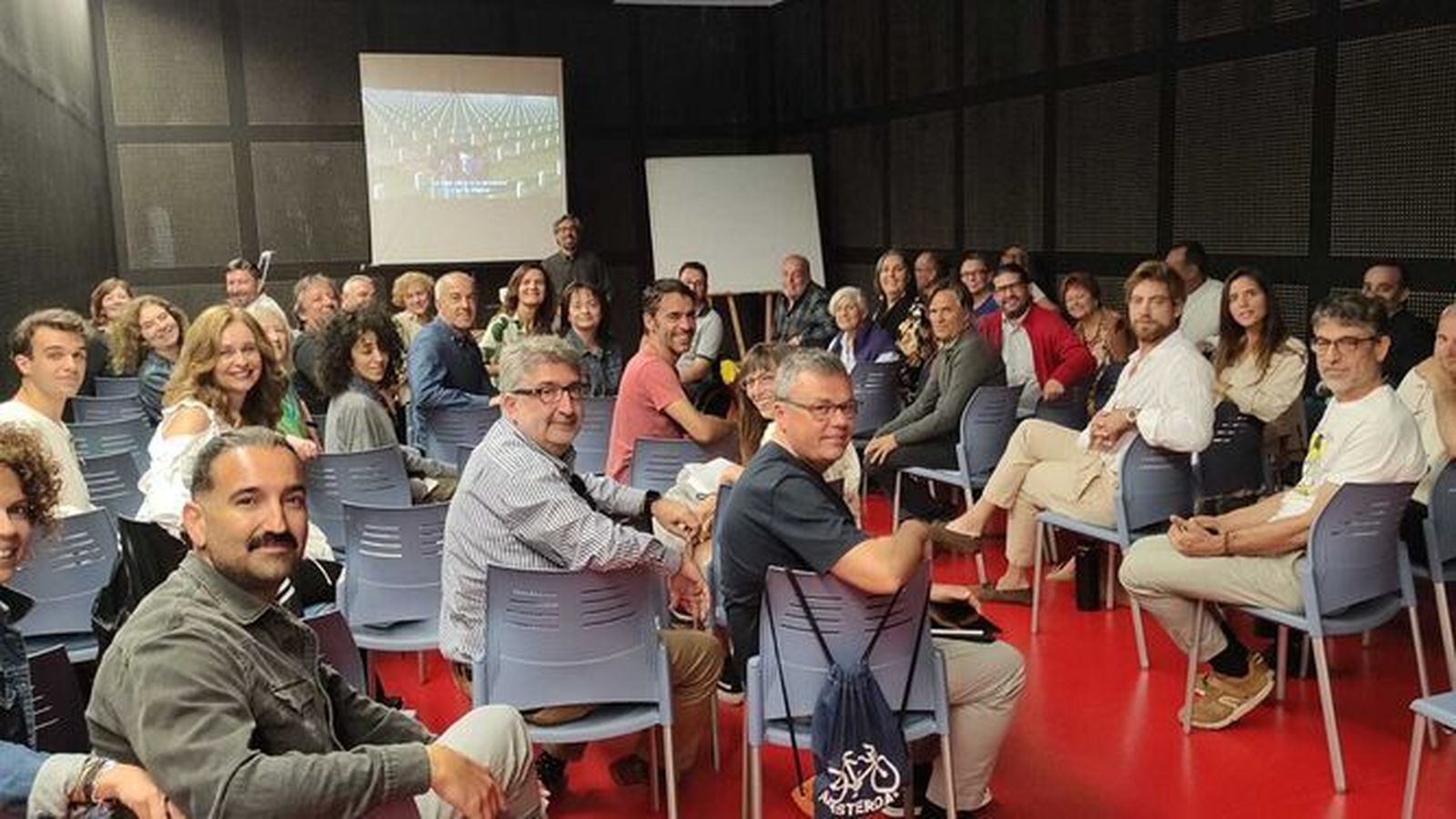 Los alumnos del curso de cine, en una edición anterior.