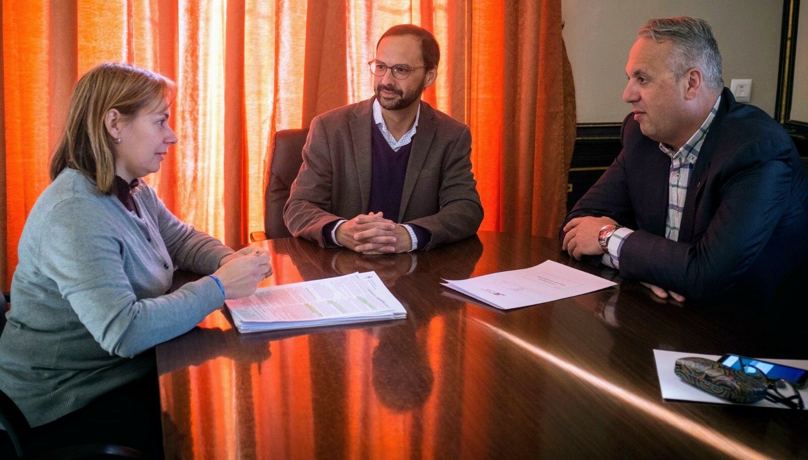 El diputado provincial responsable del área, reunido con el alcalde de Sanlúcar en el Palacio Municipal.