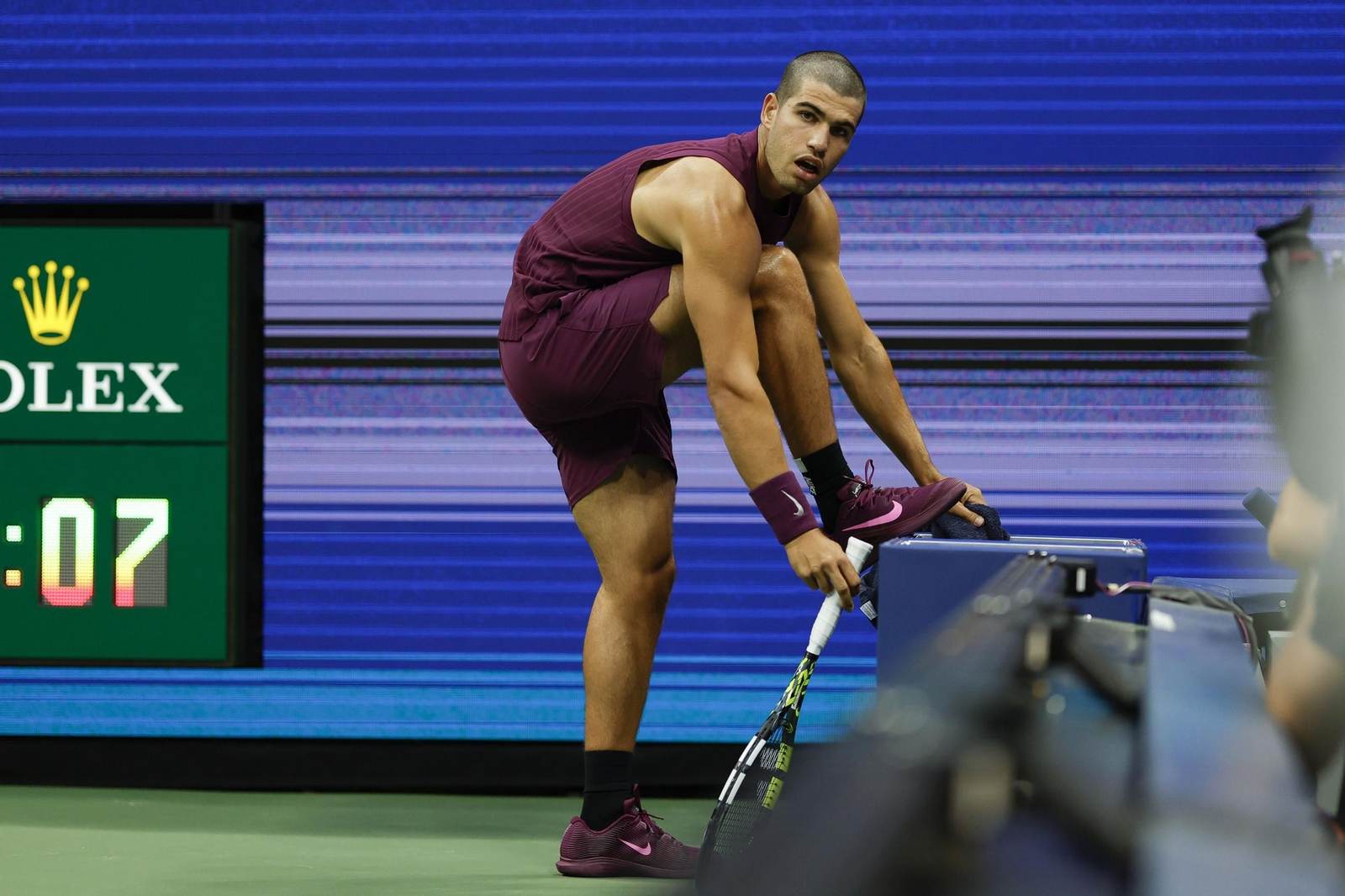 Las fotos del demoledor Alcaraz en la segunda ronda del US Open