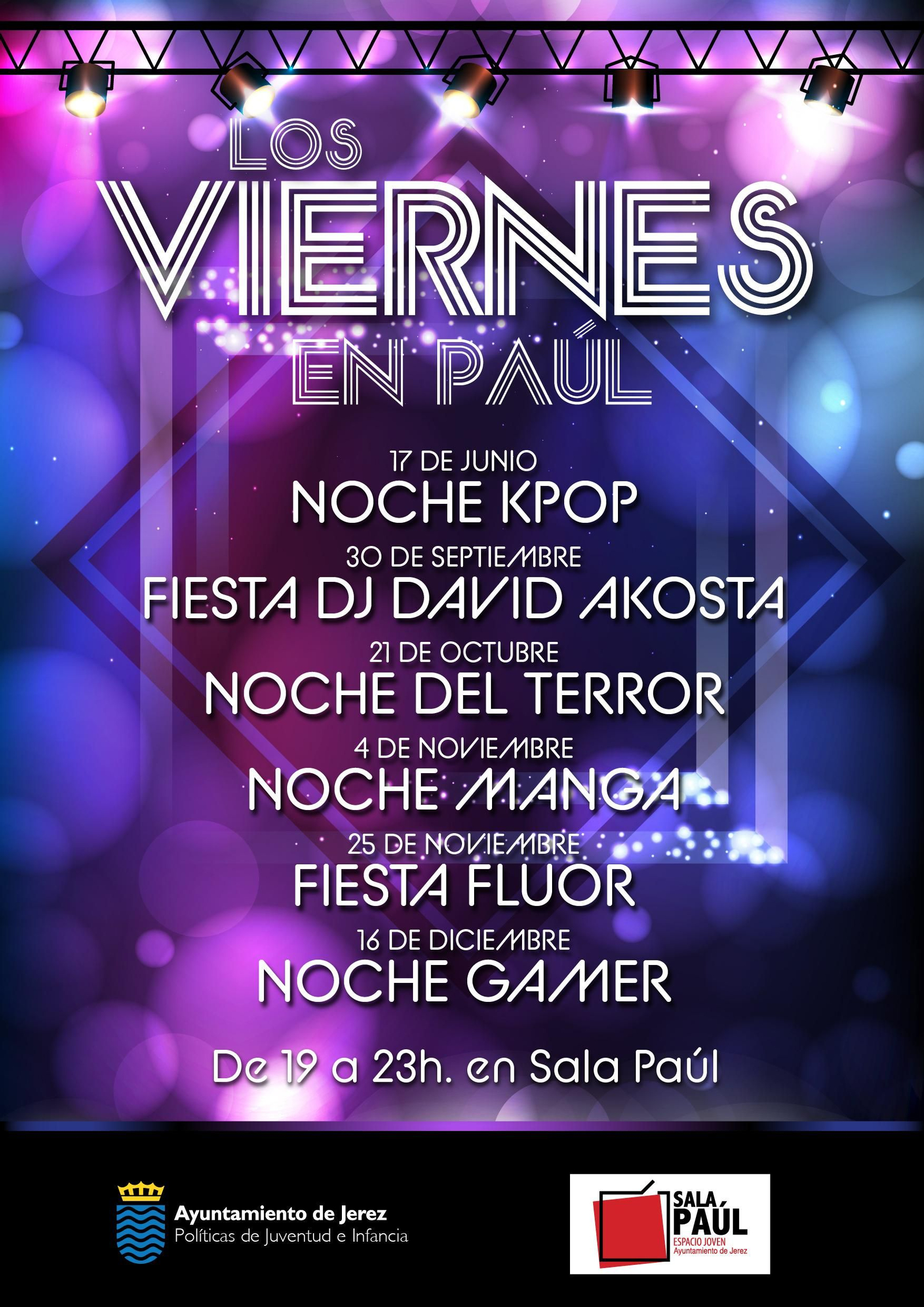 Detalle del cartel anunciador del ciclo 'Los Viernes en Paúl'.