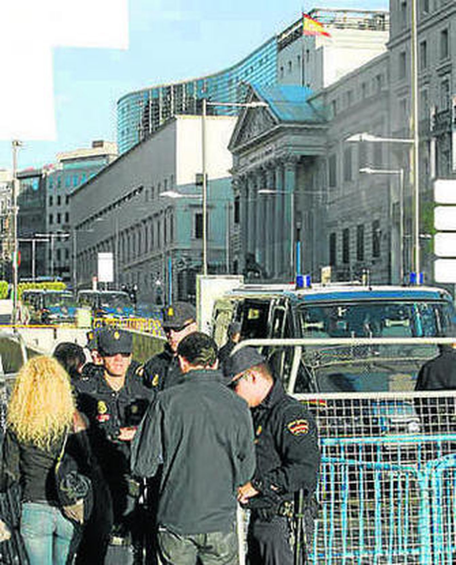 Agentes en la protesta del 25-S.