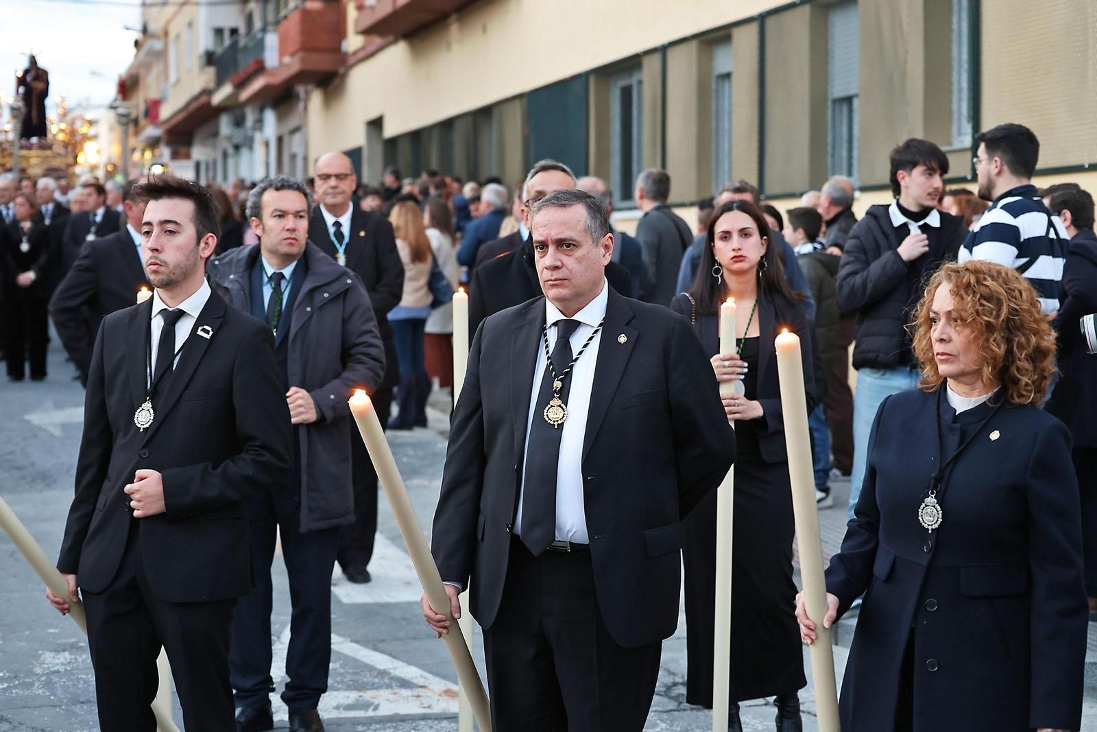 Imágenes del Vía Crucis del Consejo de Cofradías y Hermandades de Huelva