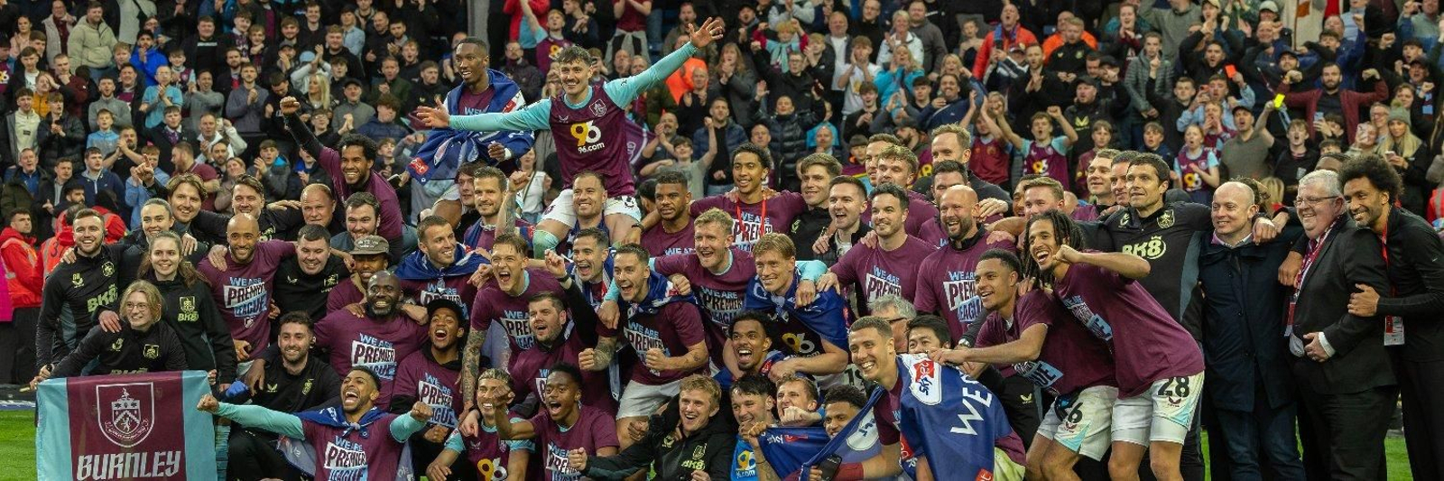 Celebración del Burnley. Celebración del Burnley.