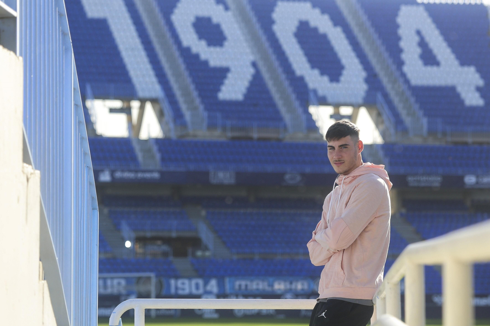 Las fotos de la entrevista a Roberto Fernández, jugador del Málaga
