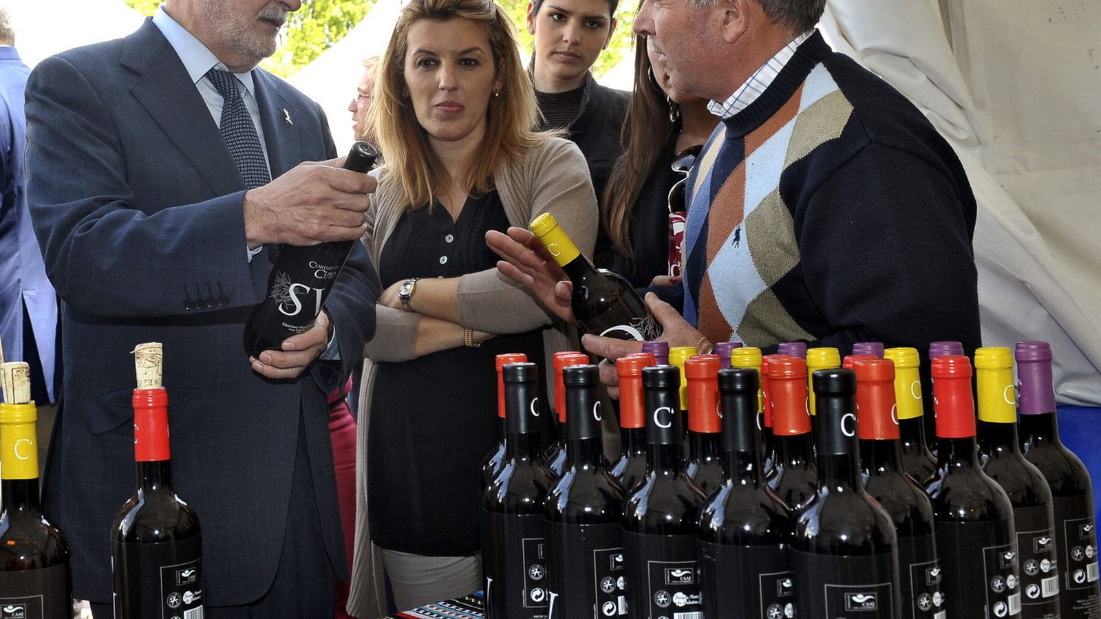 Paso de José Antonio Griñán por la feria cuando presidía la Junta.