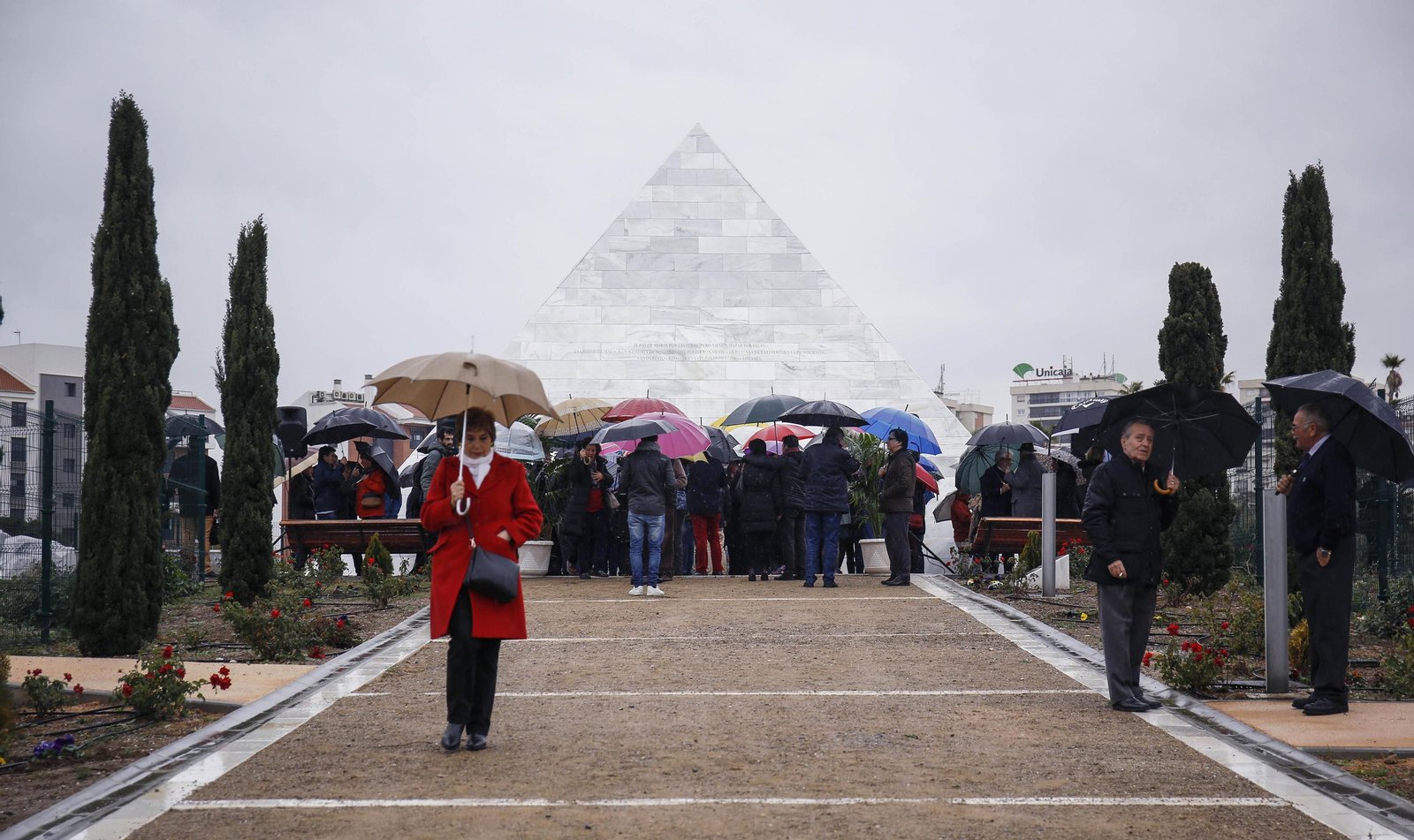 El parque San Rafael, en un homenaje reciente.
