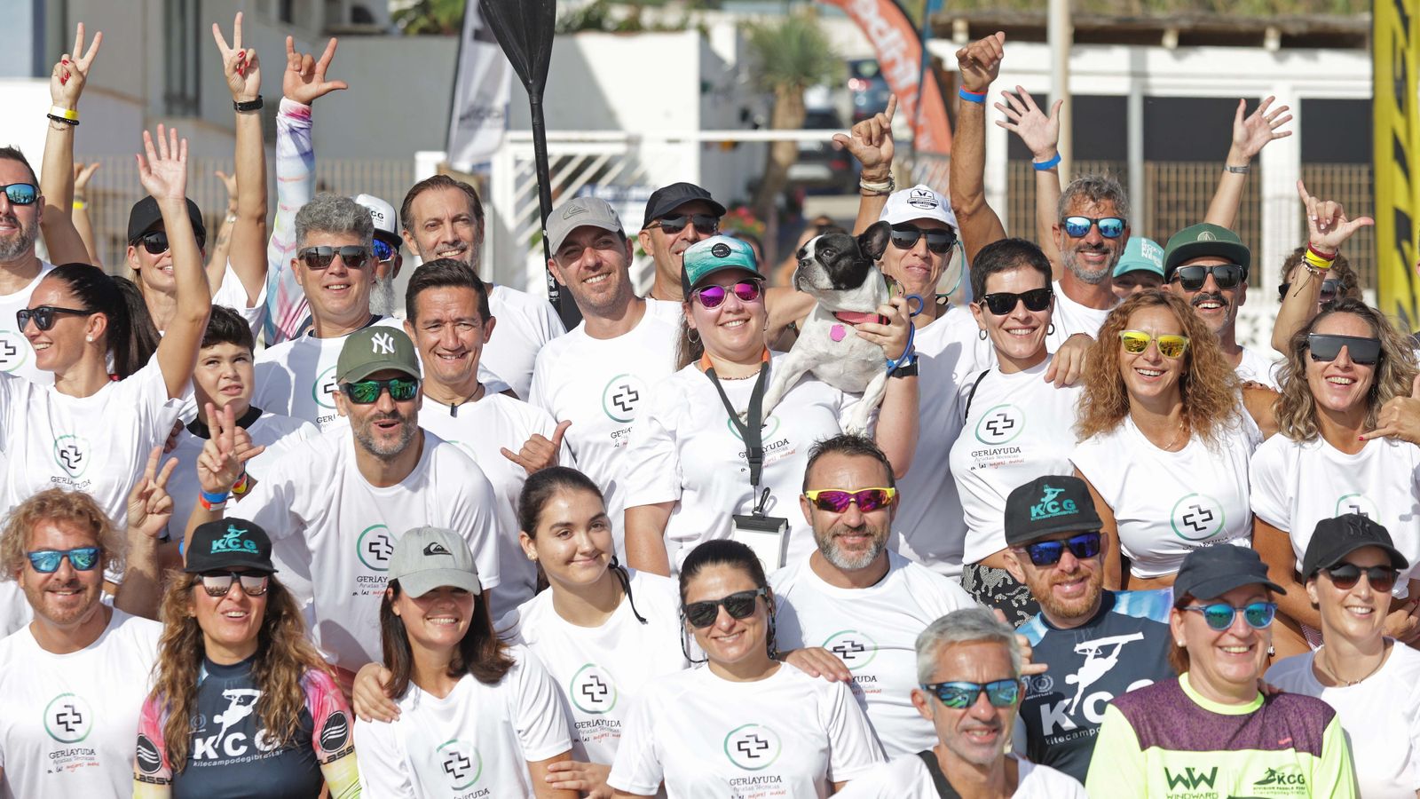 Fotos de la II concentración de paddel surf en la playa de Getares