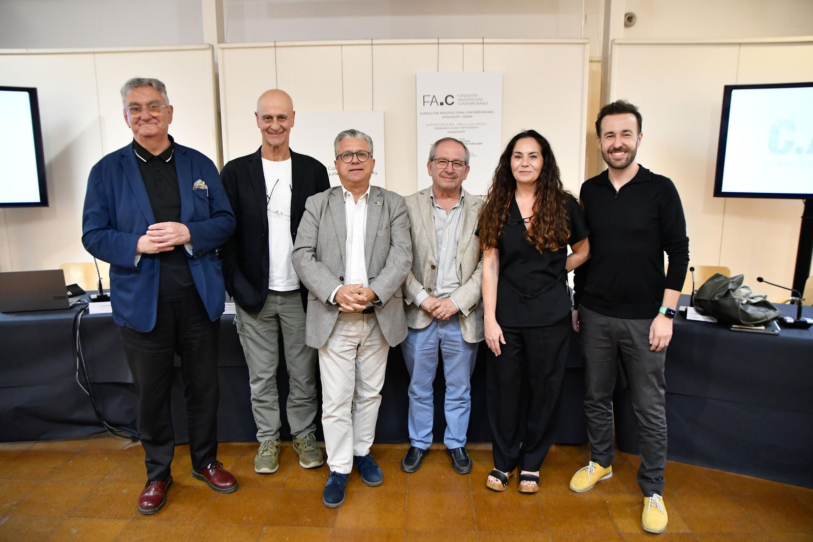 Pedro García del Barrio, Fernando Alda, Santiago Alfonso, Luis Cano, Eva Luque y Carlos Anaya.