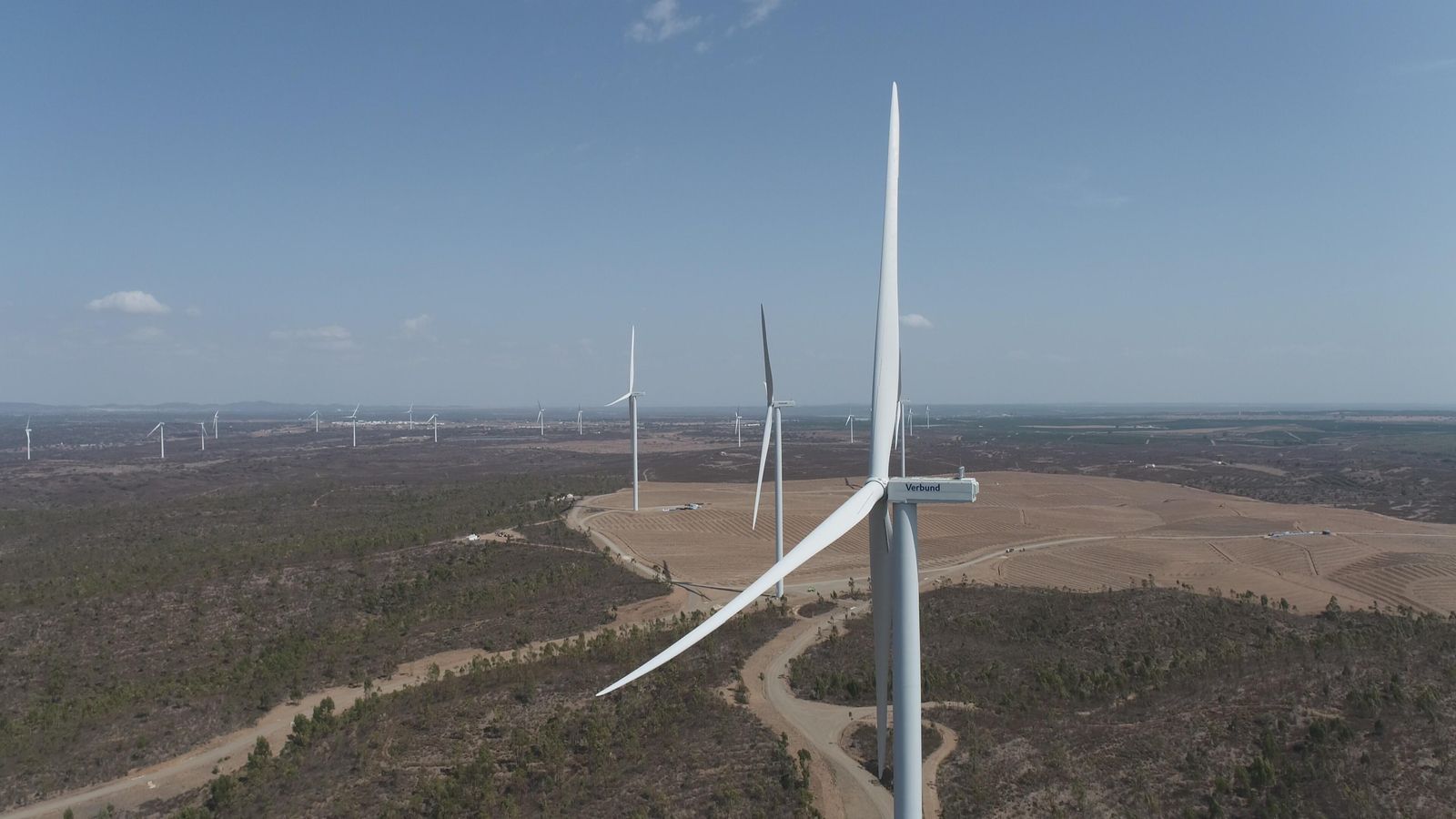 El parque eólico de Verbund en Ayamonte, Huelva El parque eólico de Verbund en Ayamonte, Huelva