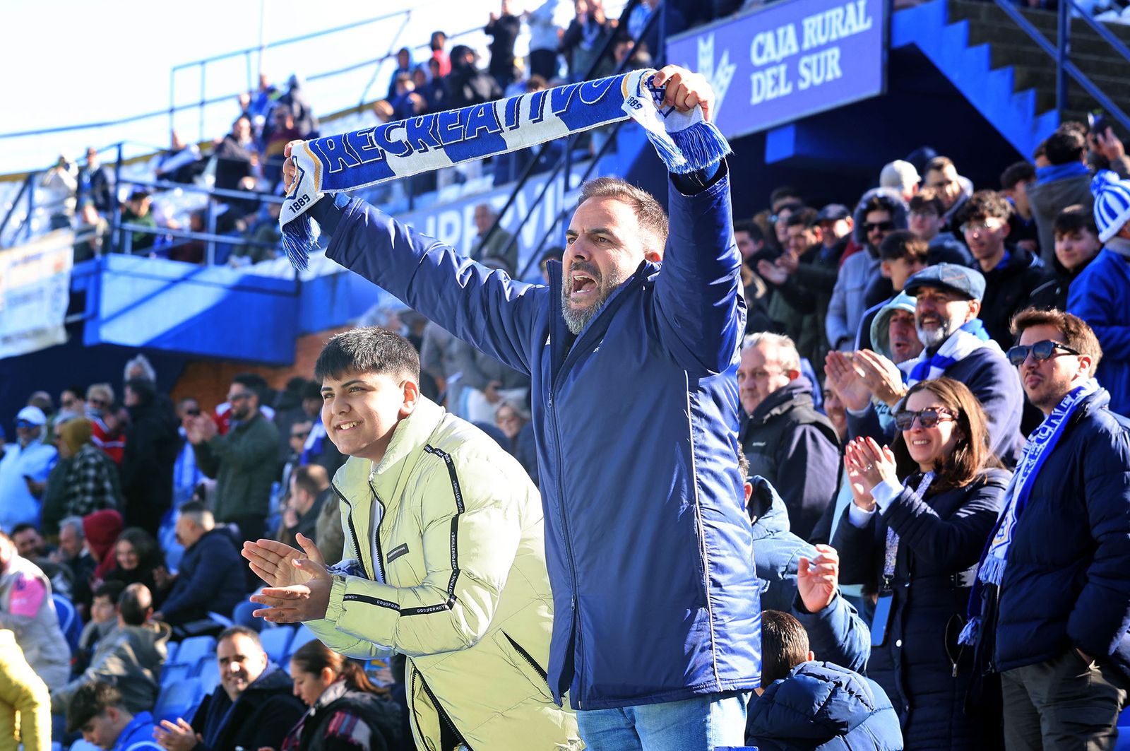 Búscate en las gradas del Nuevo Colombino durante el Recre-Estepona