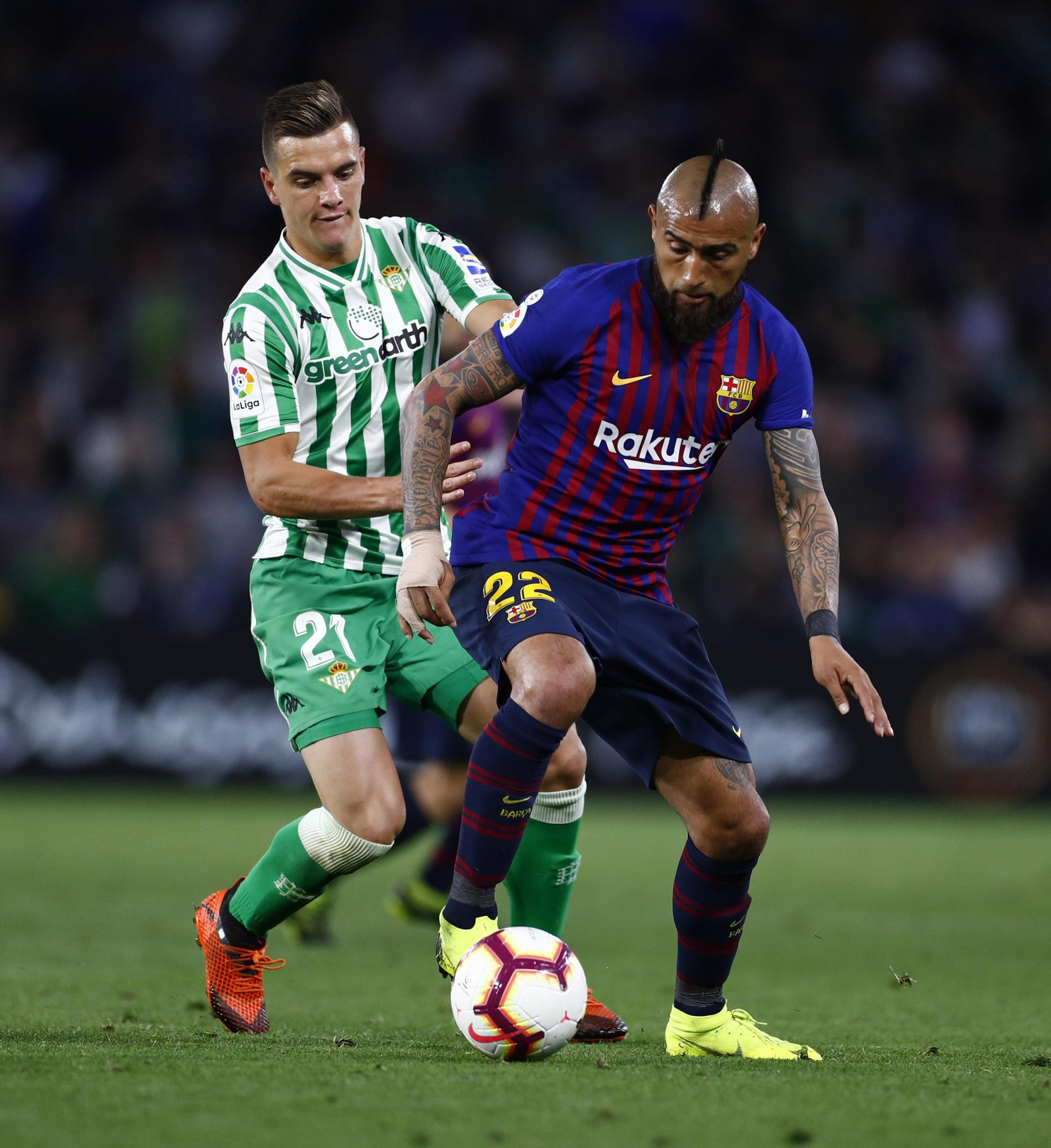 El Betis-Barcelona, en imágenes