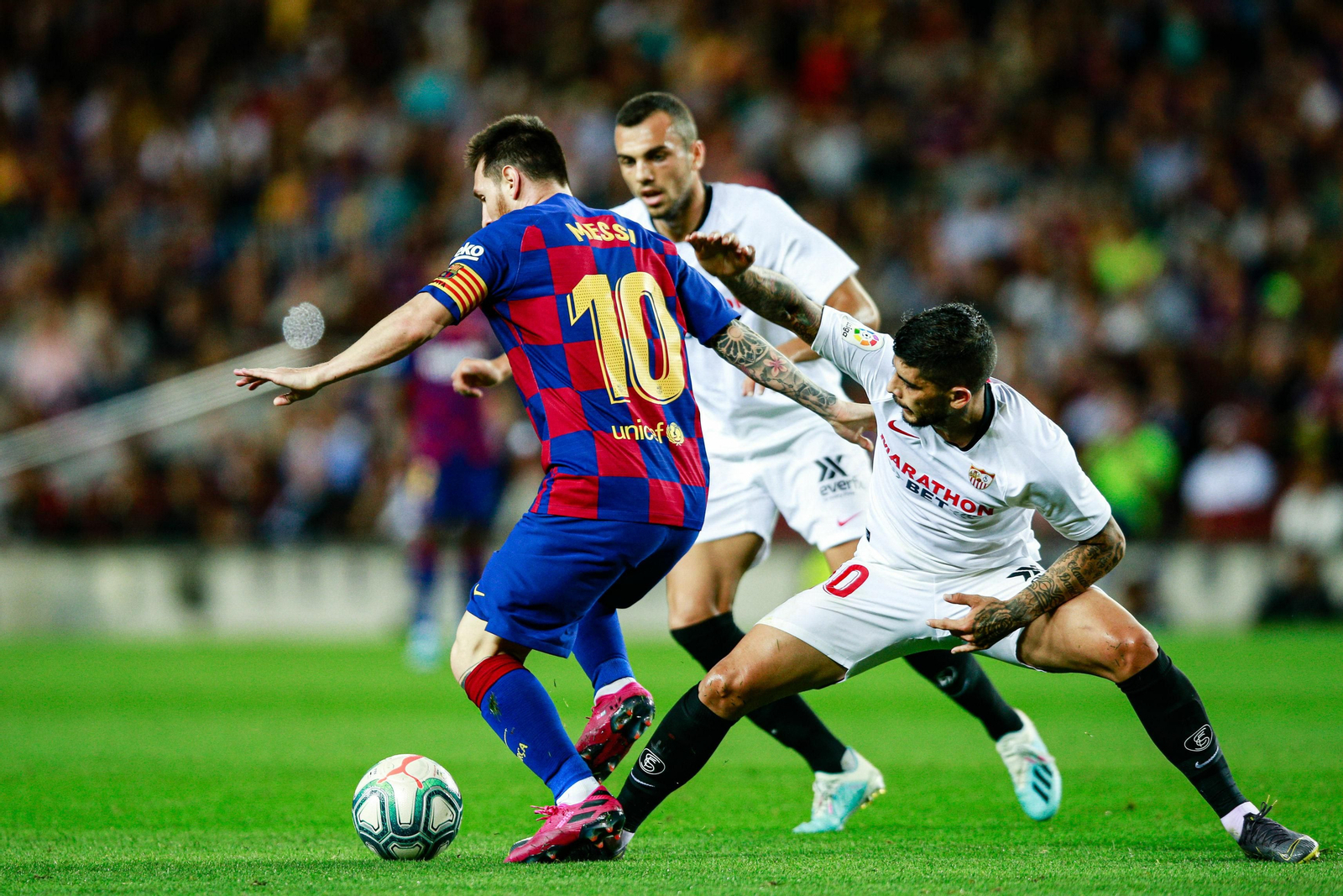 Las imágenes del Barcelona-Sevilla Las imágenes del Barcelona-Sevilla