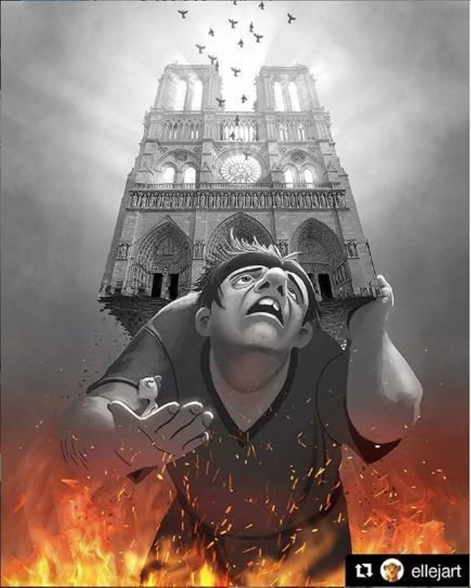 Incendio de Notre Dame: Las redes sociales se llenan de muestras de solidaridad