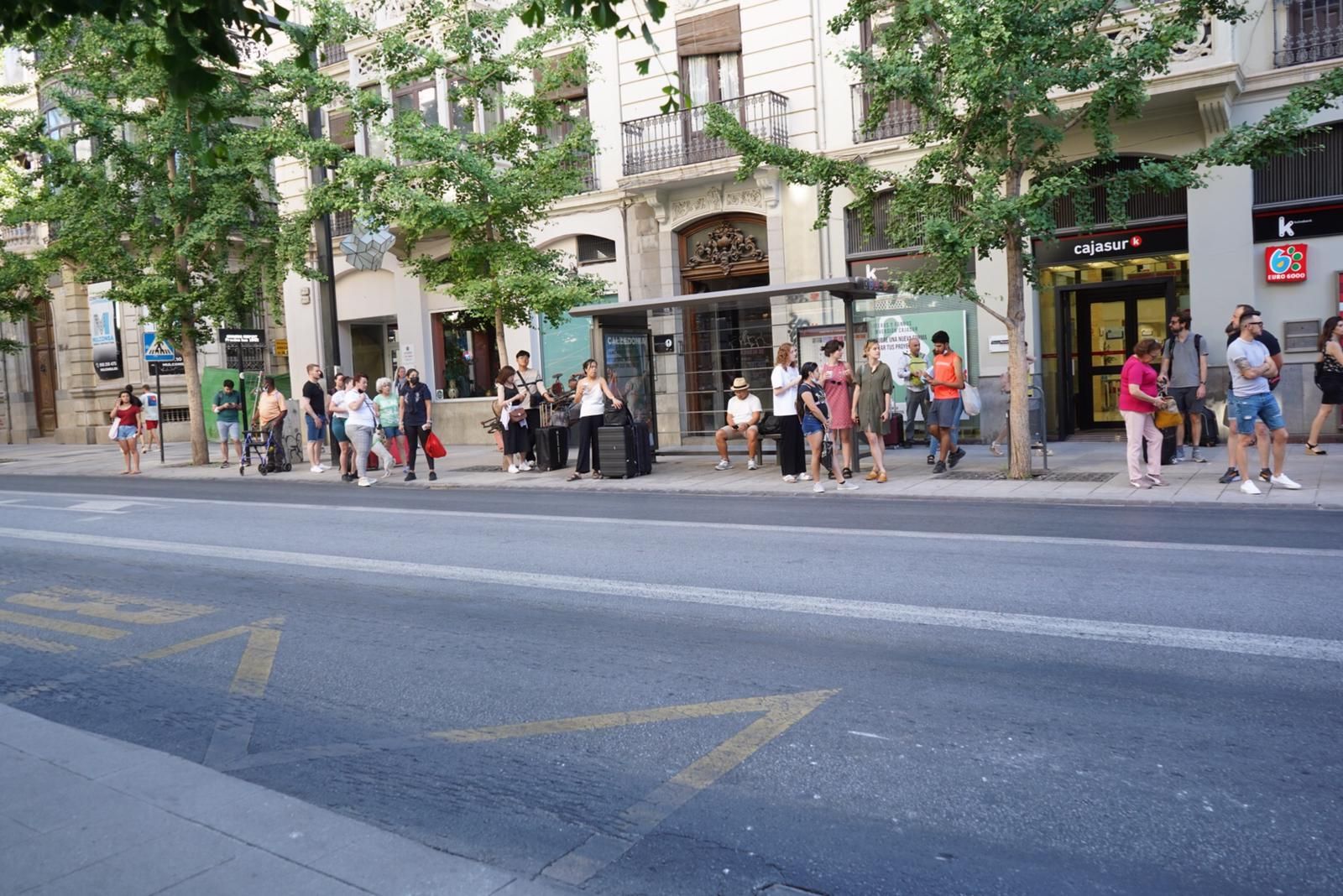 Fotos: así transcurre la manifestación y la huelga de autobuses urbanos de Granada