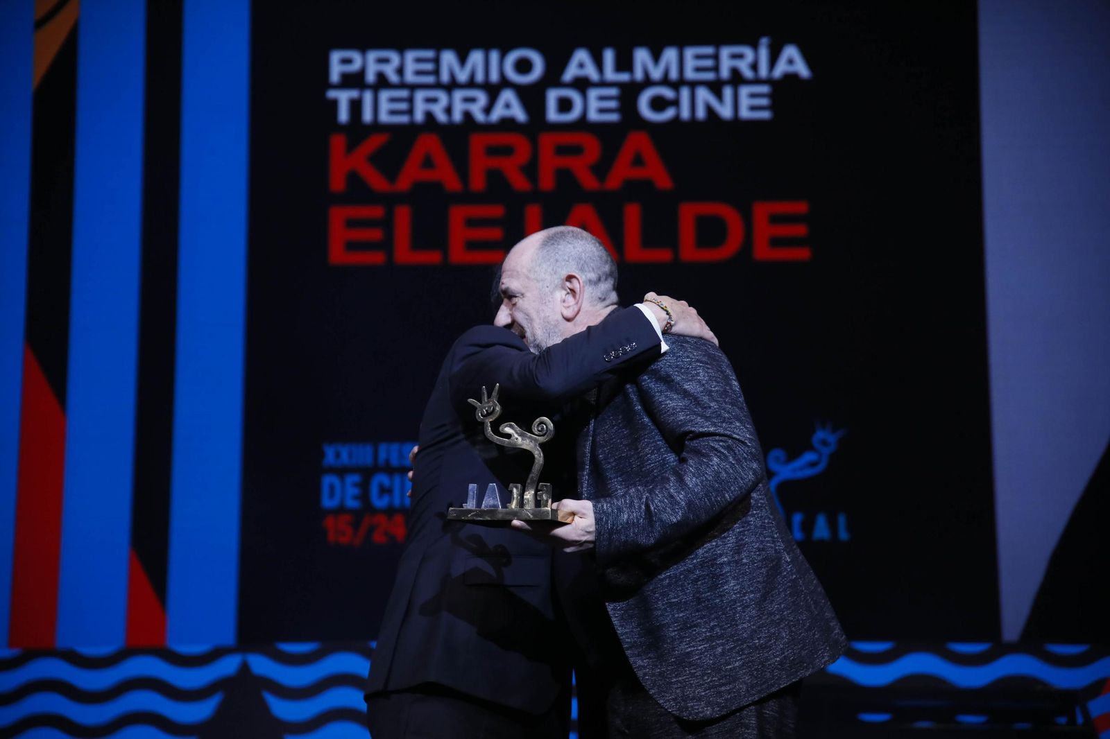 Las imágenes de la gala del Festival Internacional de Cine de Almería (Fical) con el premio 'Almería, tierra de cine' a Karra Elejalde