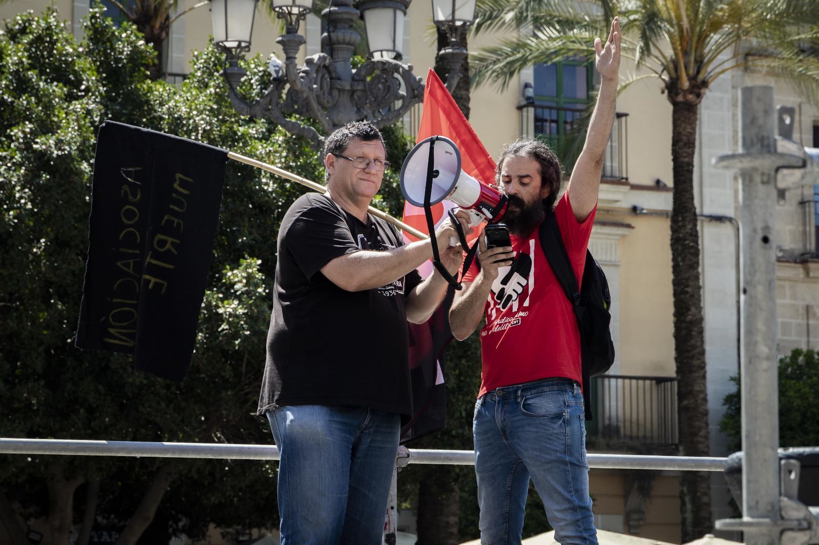 Manifestación del Primero de Mayo en Jerez bajo el lema 'Sobran los motivos'
