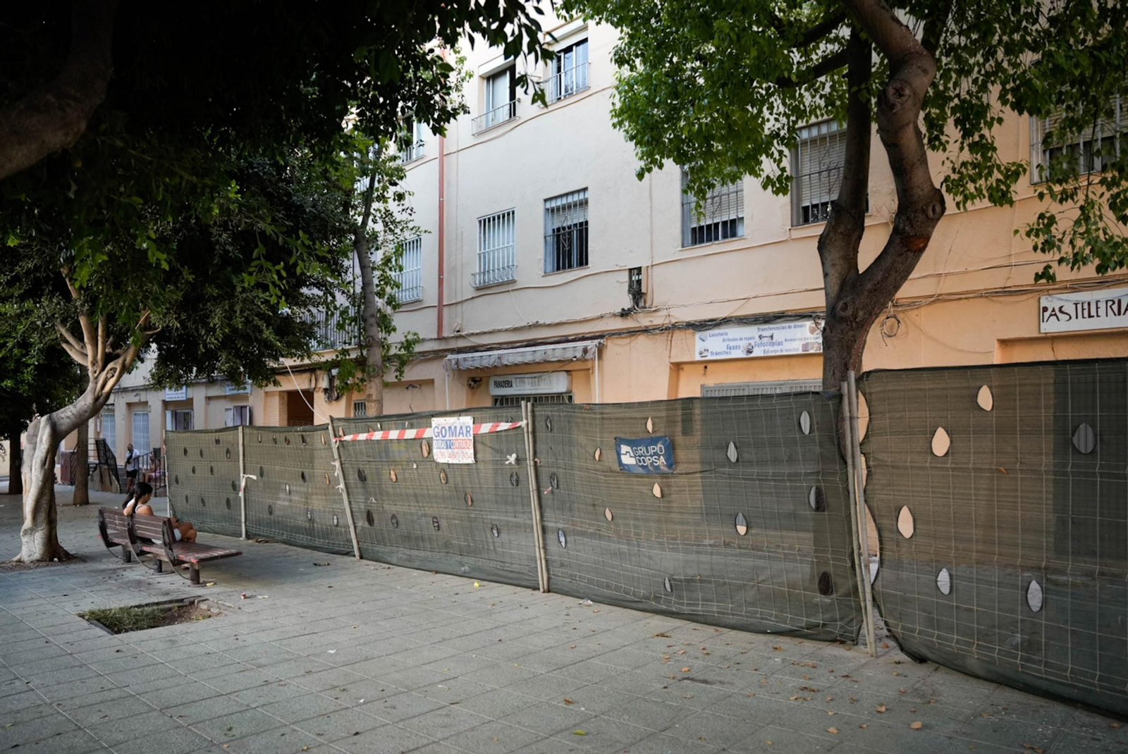 Las obras de rehabilitación en el edificio El Patio de Almería