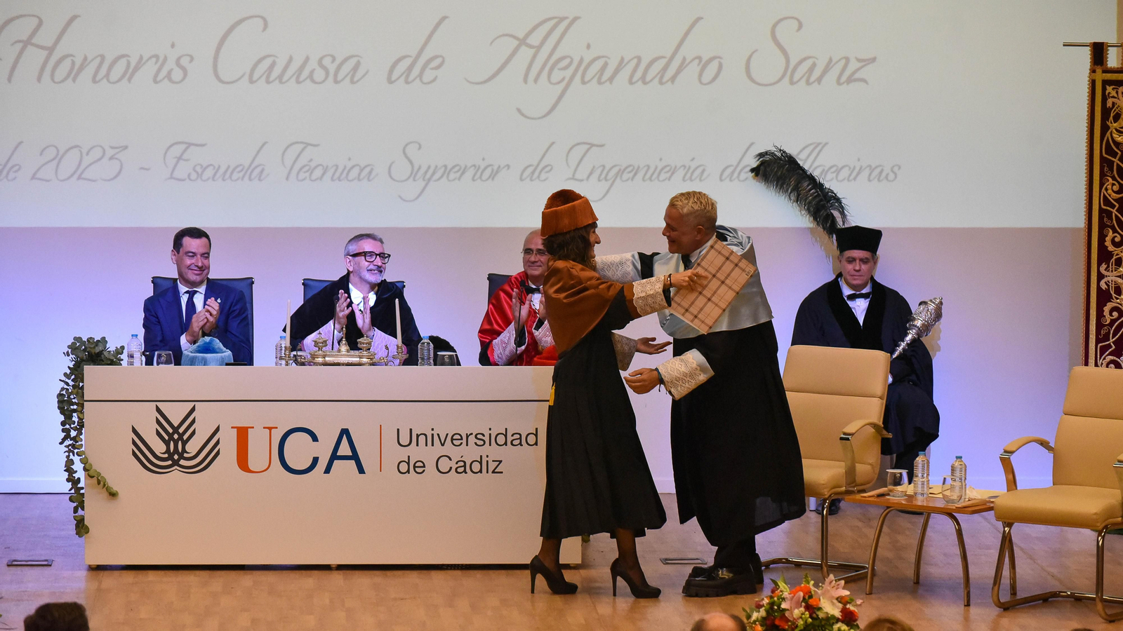 El nombramiento de Alejandro Sanz como Doctor Honoris Causa por la UCA en Algeciras