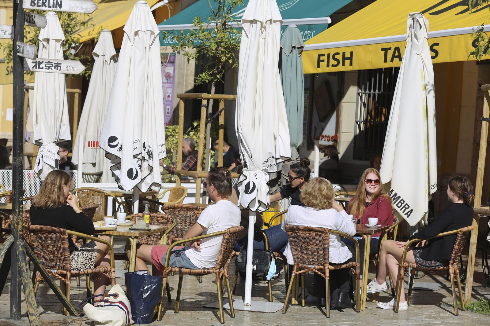 Fotos: Sol, playa y terrazas en un final de enero atípico en Málaga