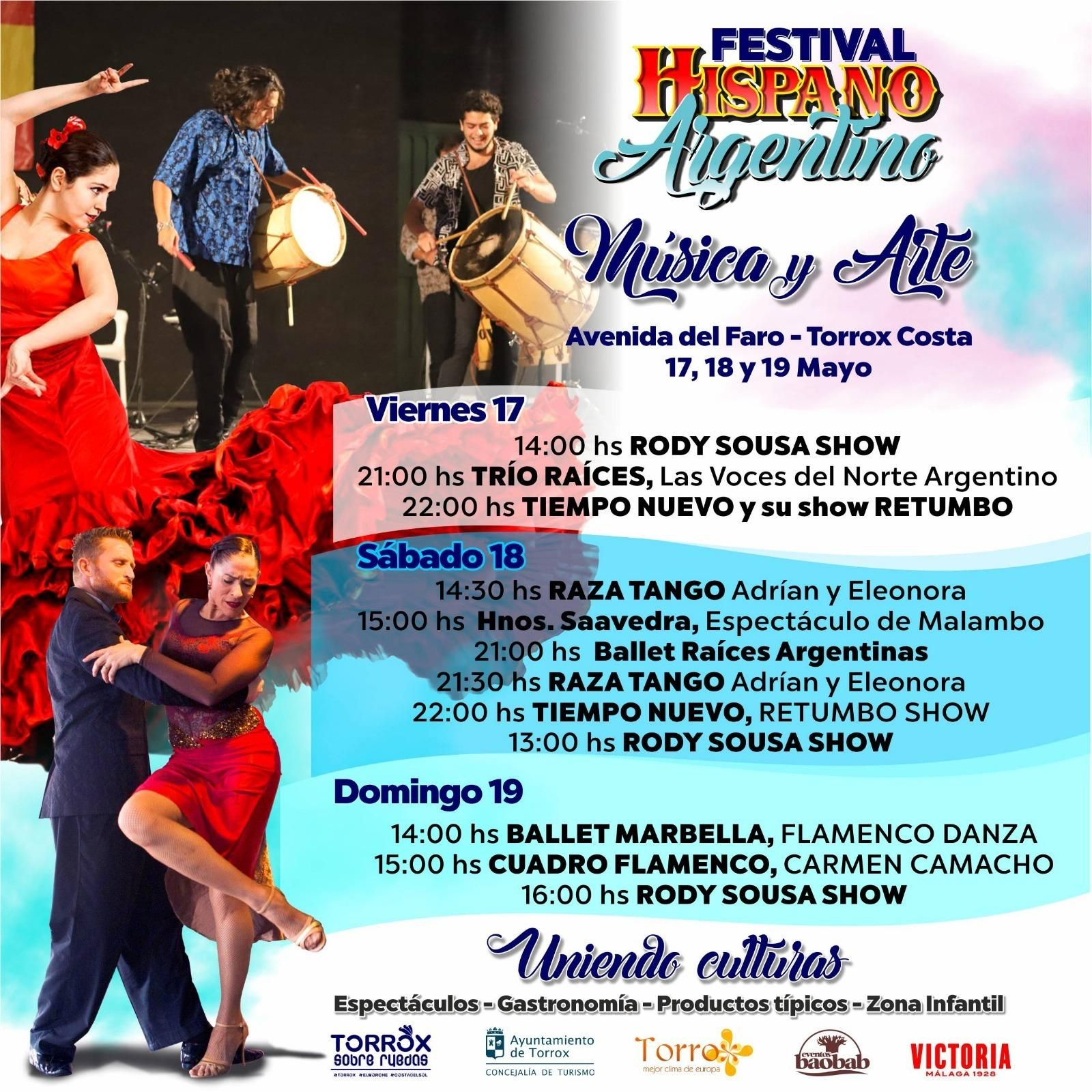 Cartel del Festival Hispano Argentino de Torrox.
