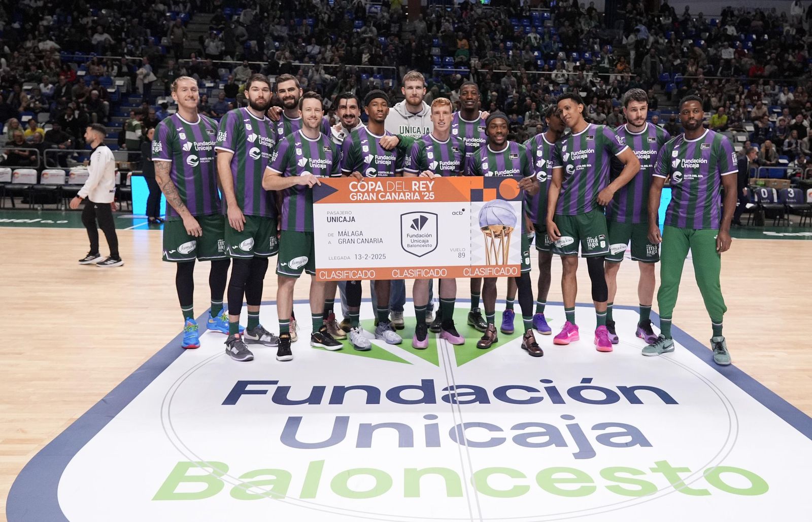 El Unicaja, con el cartel de la presencia en la Copa.