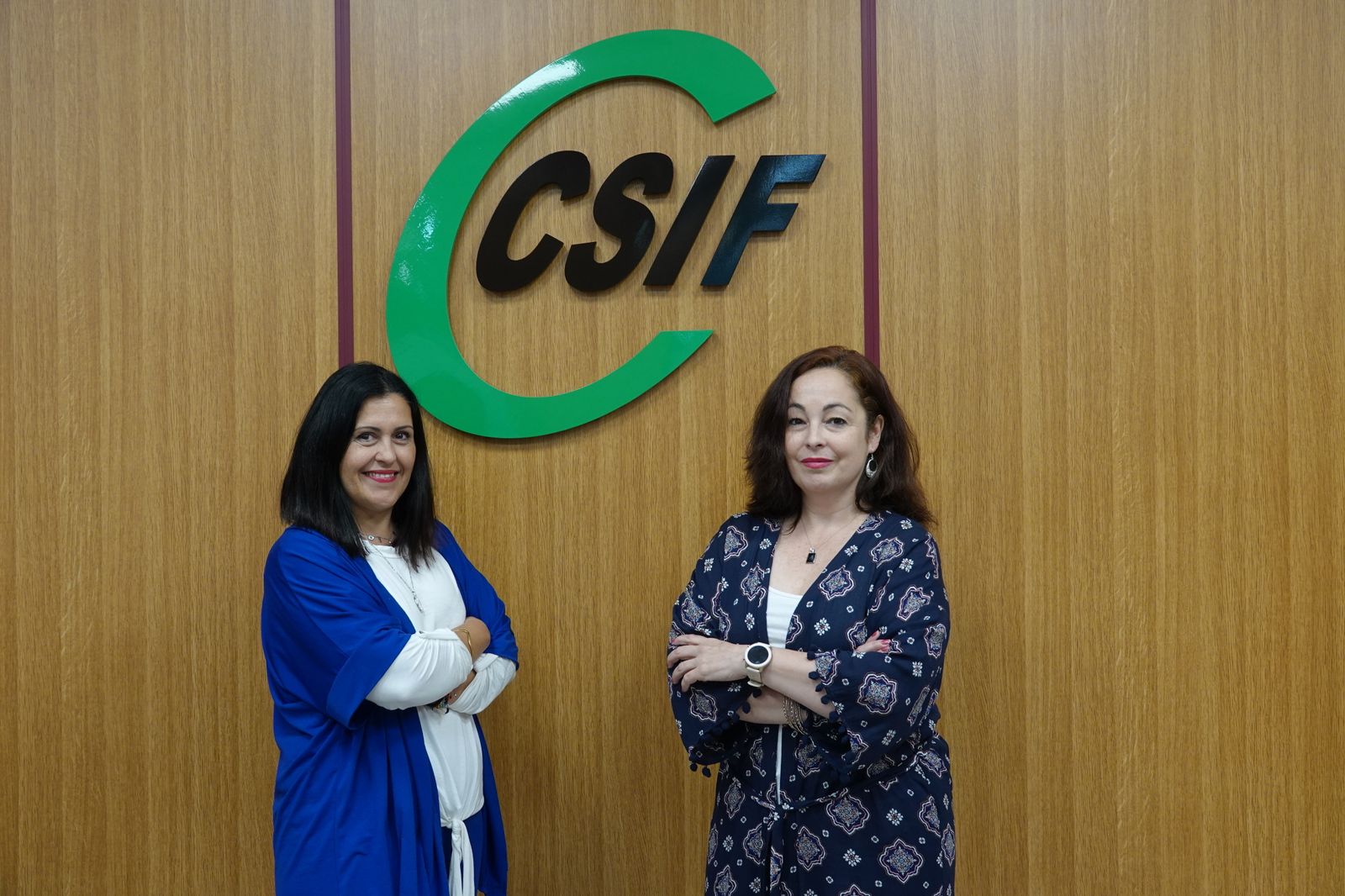 Las dos candidatas de CSIF a las elecciones sindicales de la Diputación.