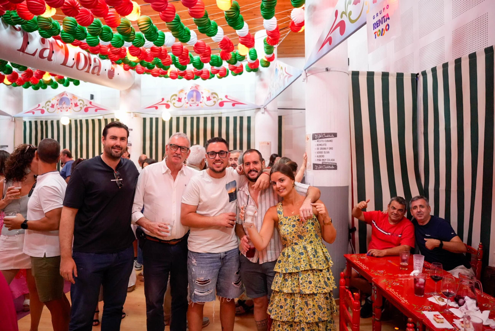 Disfrutando de la feria del mediodía en la jornada del jueves