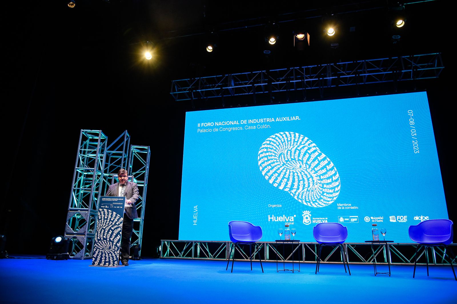 Imágenes del II Foro Nacional de la Industria Auxiliar de Huelva