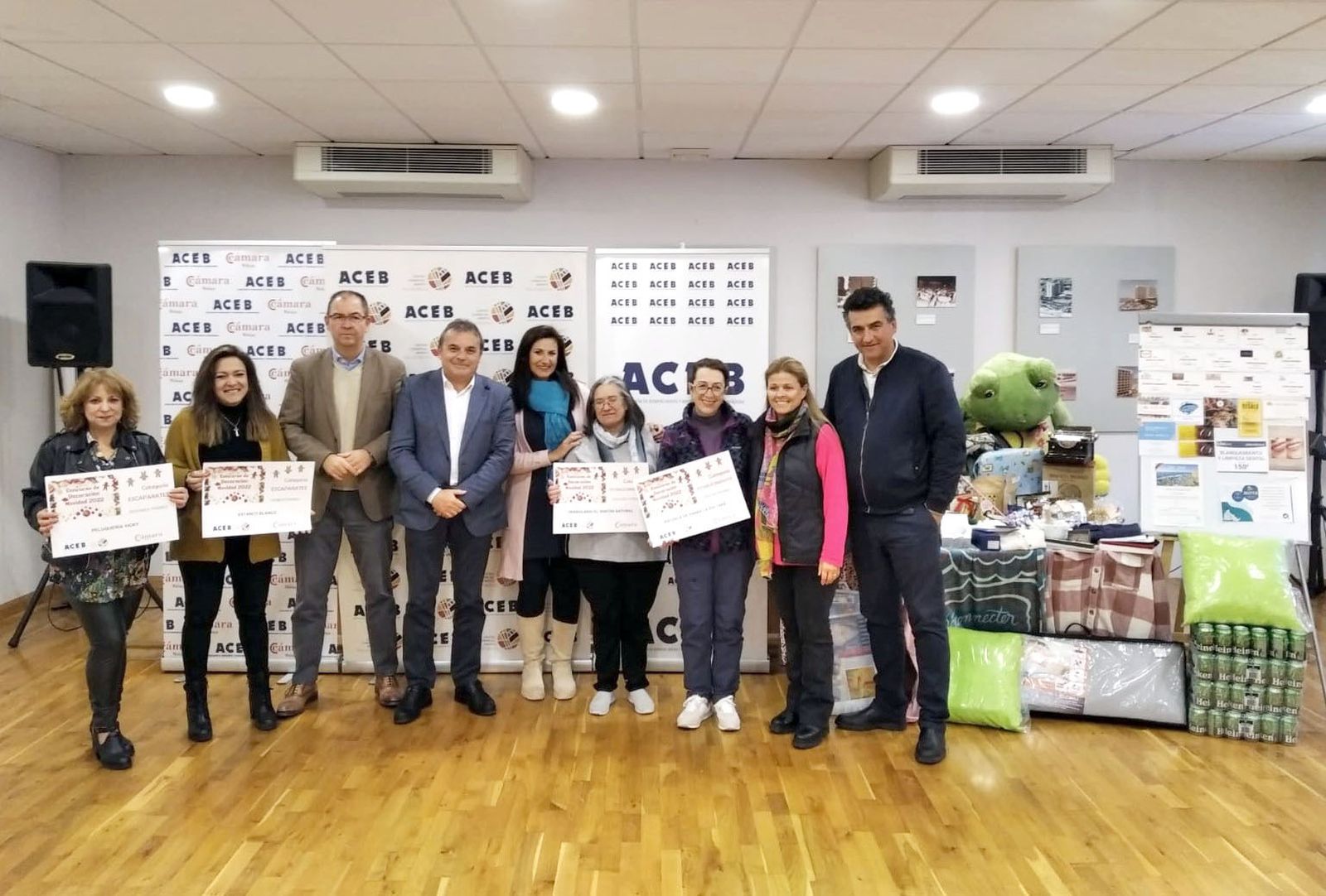 La entrega de premios de la campaña de Navidad del comercio.