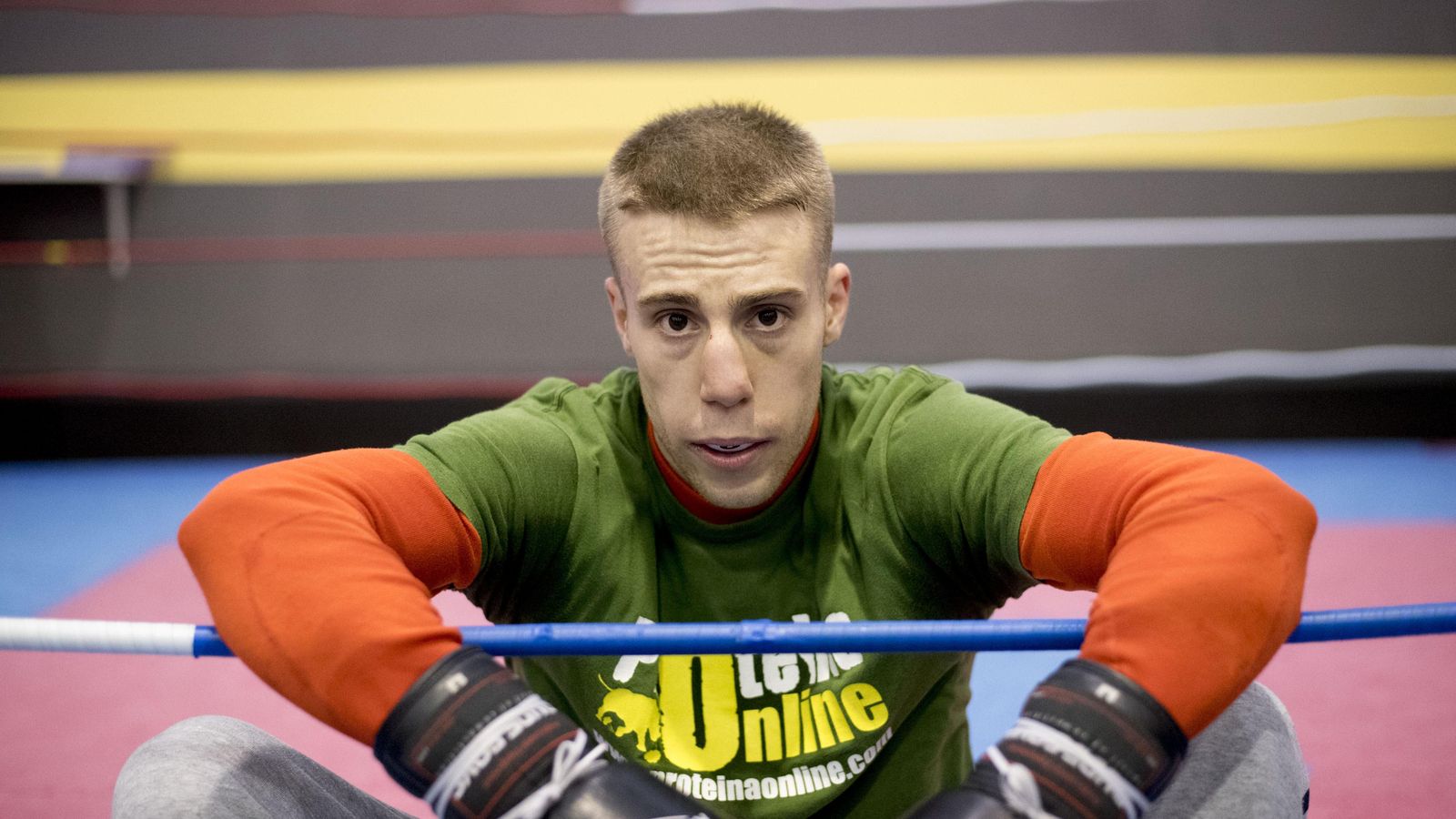 John Carter, desde el ring del gimnasio en el que entrena