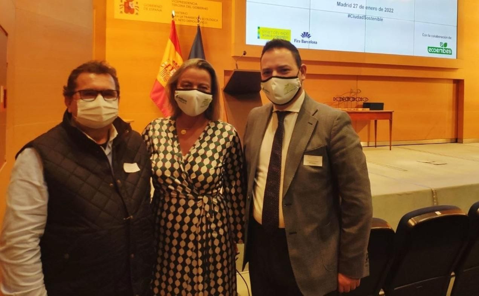 Juan Grande, Isabel Albás y Francisco Ruiz.