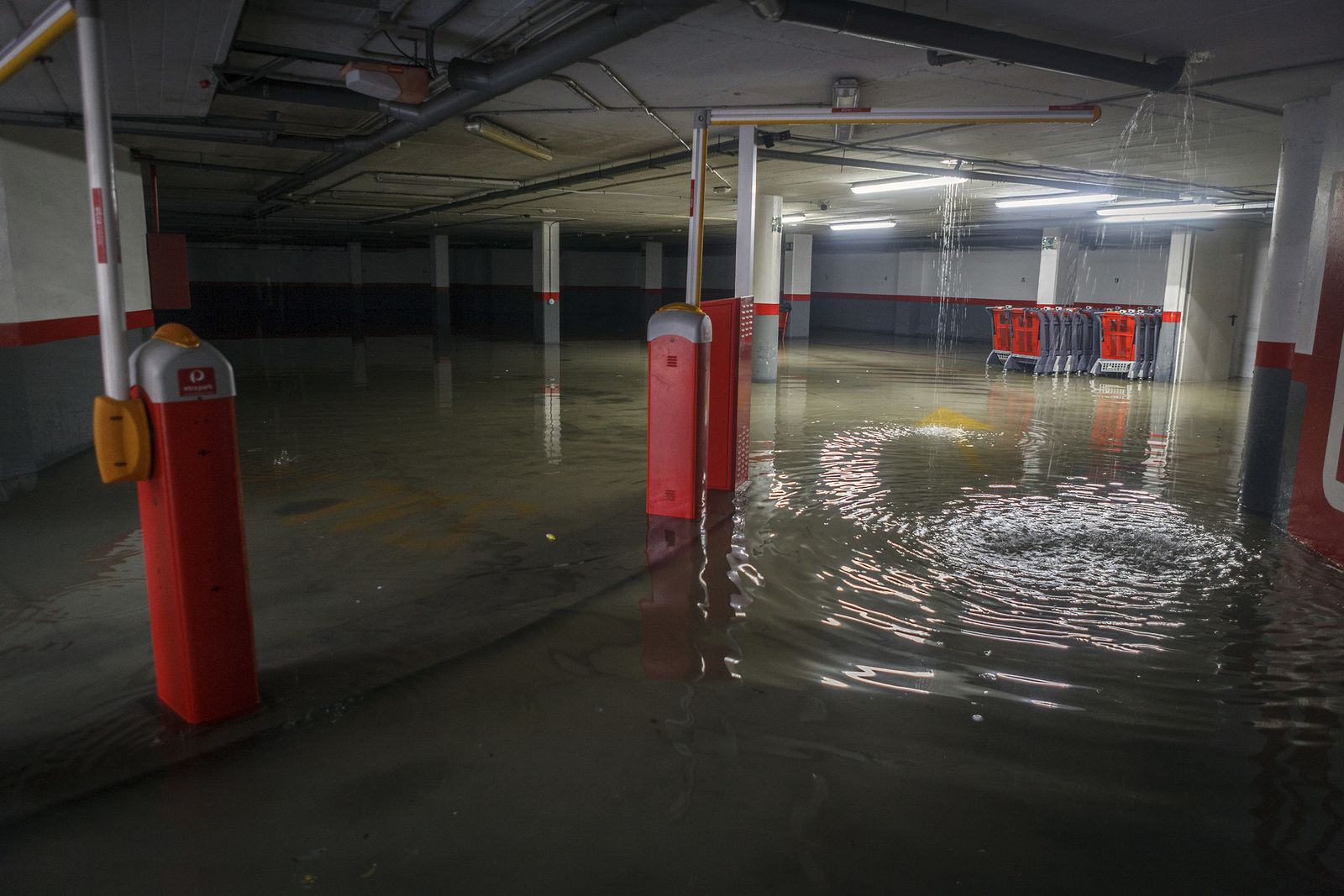 Los efectos de la tromba de agua en Cádiz