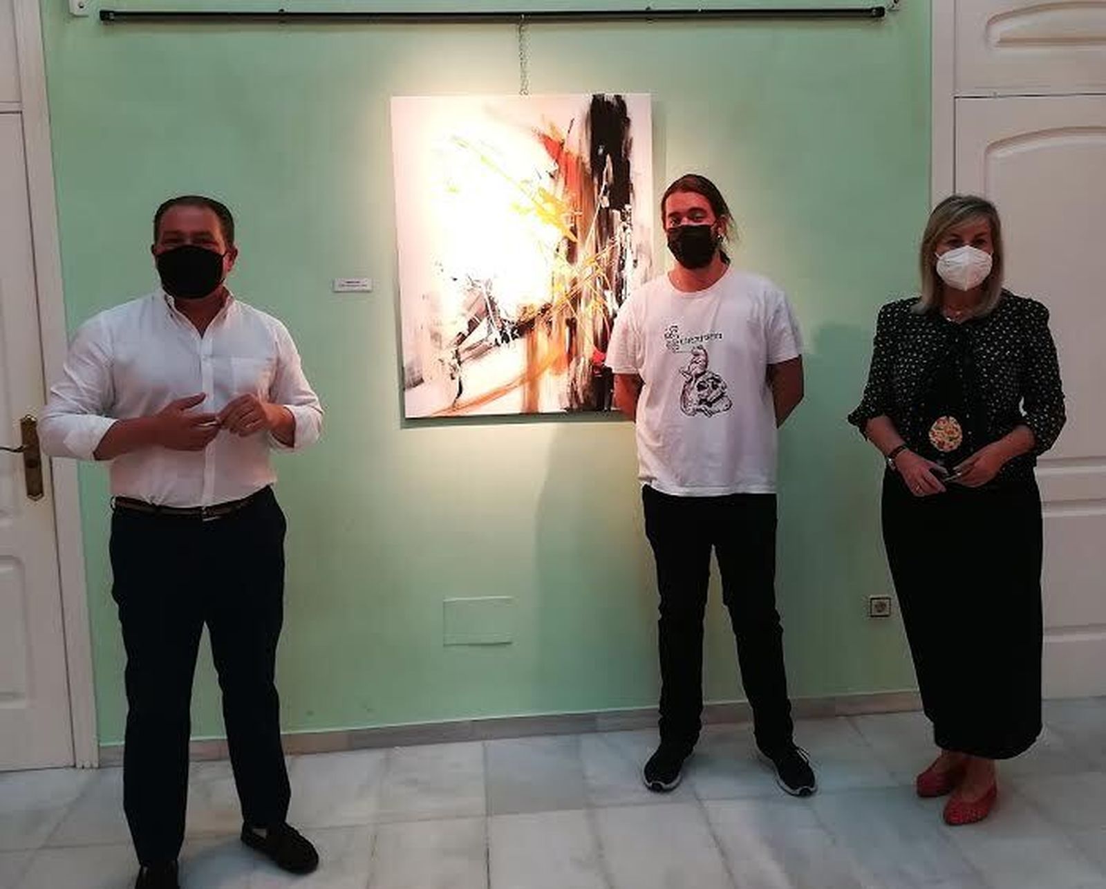 Momento de la inauguración el pasado viernes