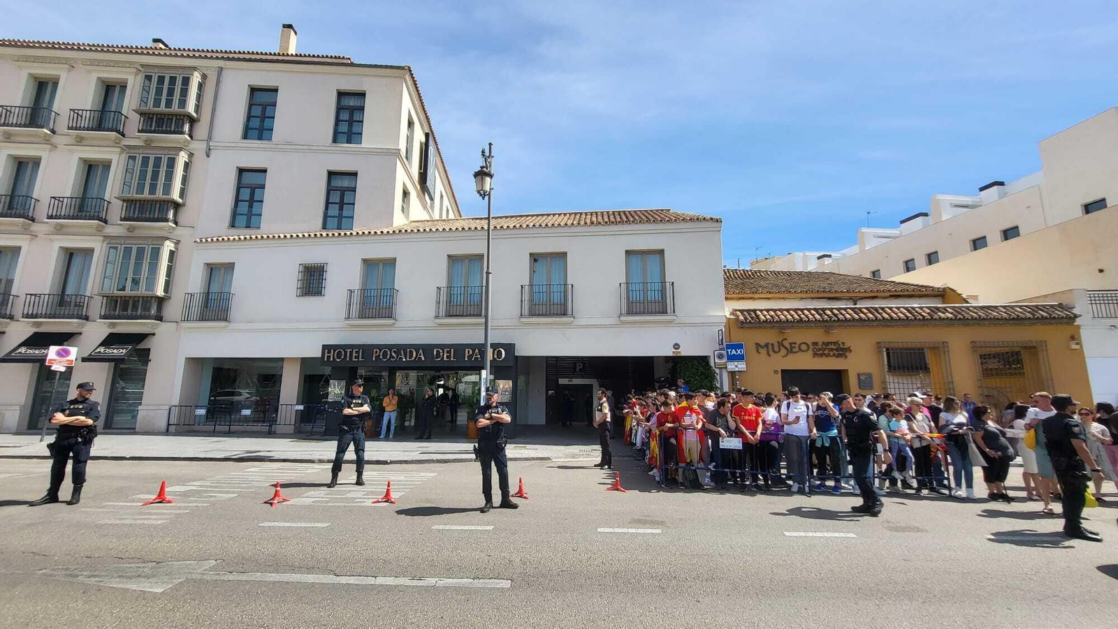 España ya está en Málaga para jugar ante Noruega