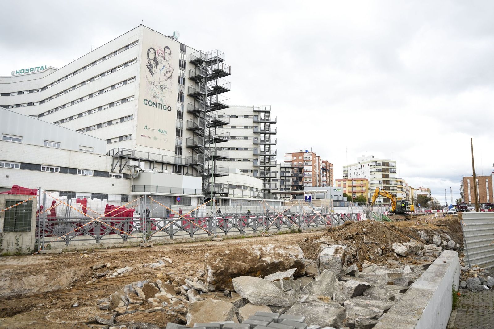 Obras del Metro de Sevilla en la Macarena