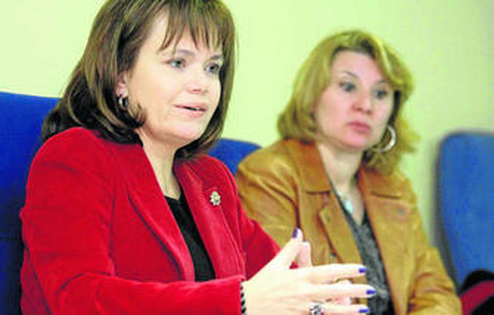 Inmaculada Montalbán, en un momento de su intervención en el máster Erasmus Mundus en el Centro de Documentación Científica.