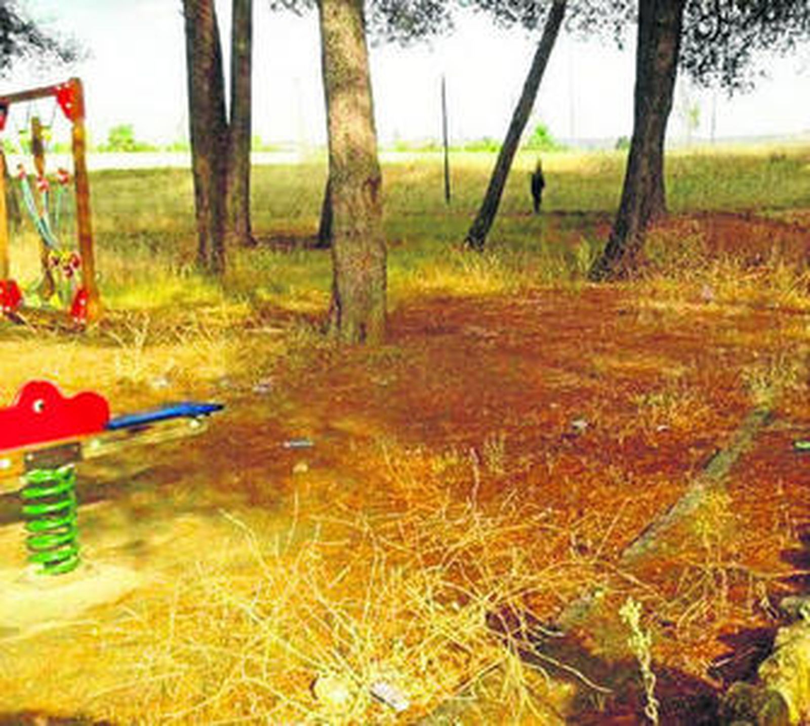 El aspecto que presenta una zona de este emplazamiento.